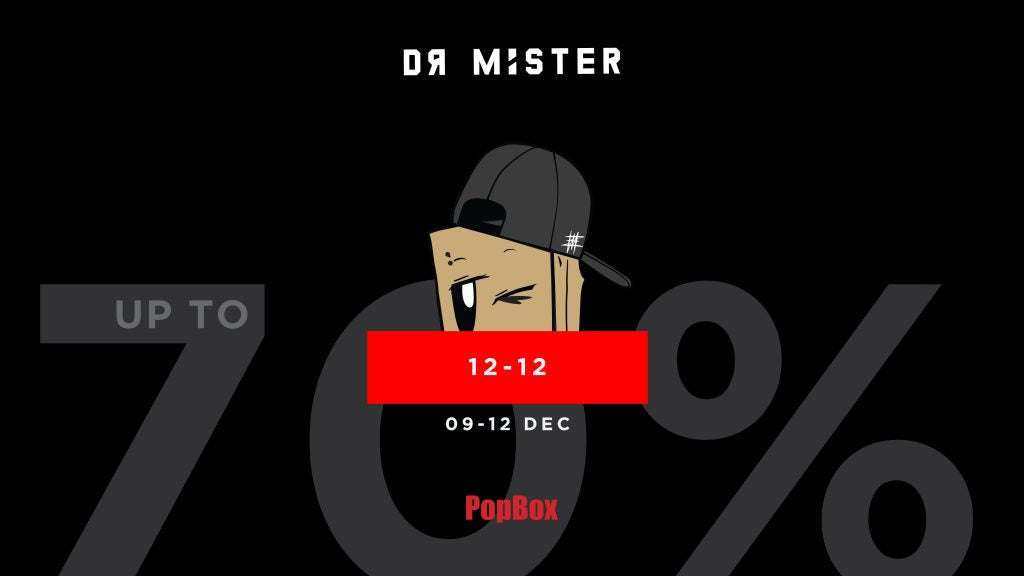 Get 12% off Dr Mister online store by using Popbox