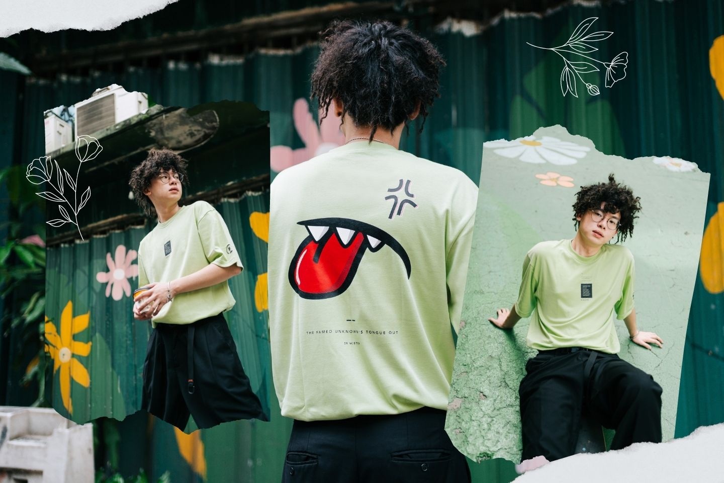 22 - “The Famed Unknown” Tongue Out Oversized Tee