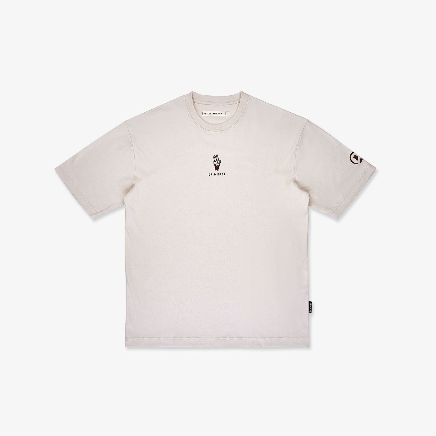 Peace Oversized Tee - Beige (Isetan SG Exclusive)