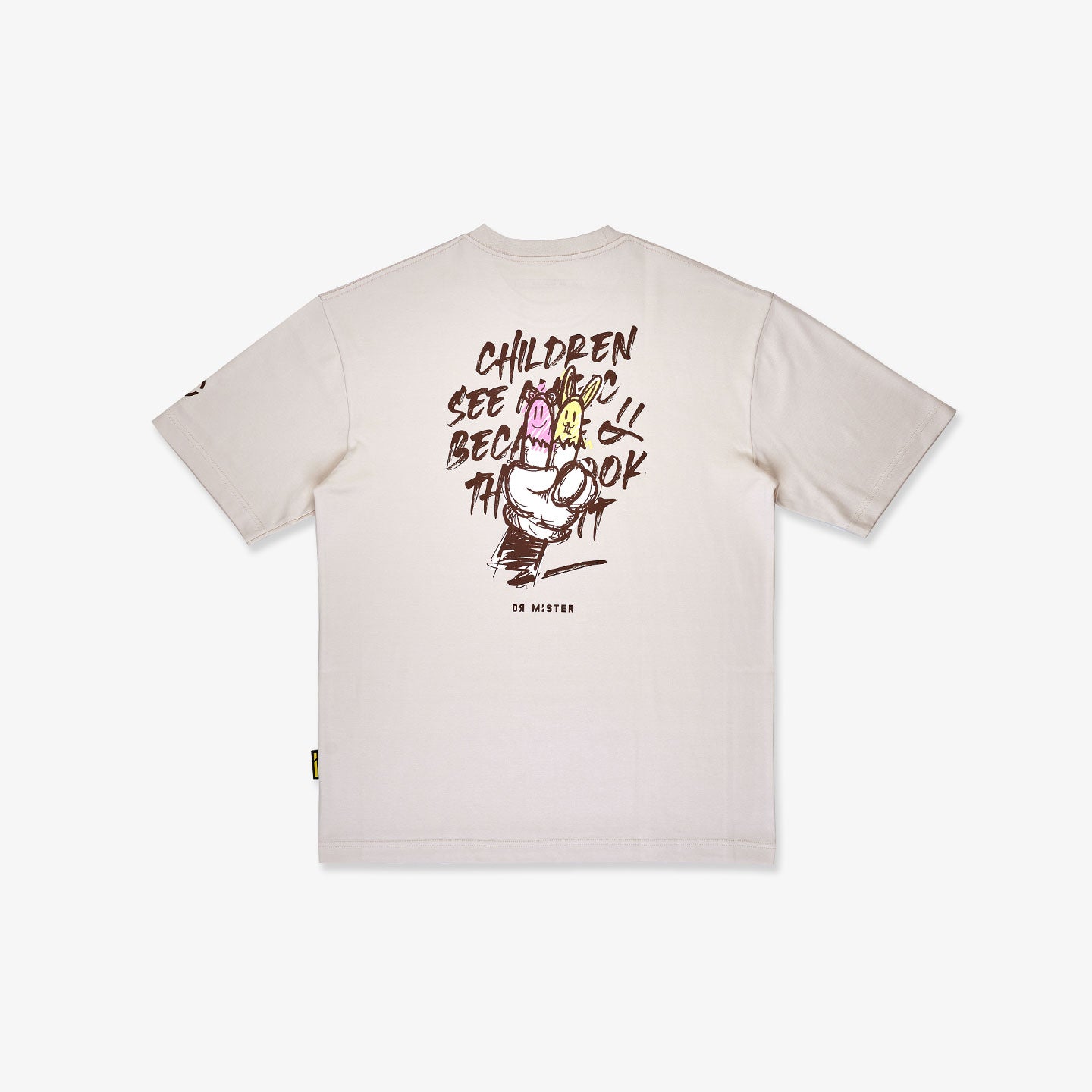 Peace Oversized Tee - Beige (Isetan SG Exclusive)