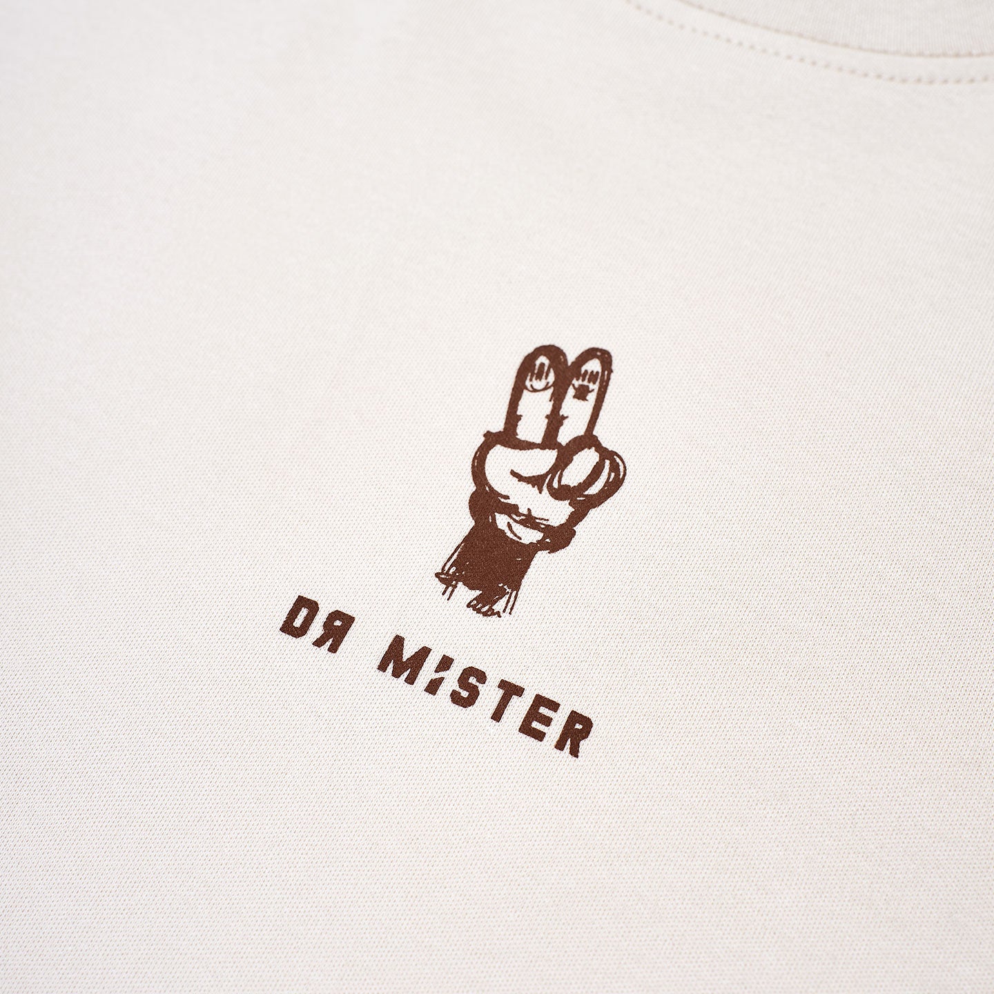 Peace Oversized Tee - Beige (Isetan SG Exclusive)
