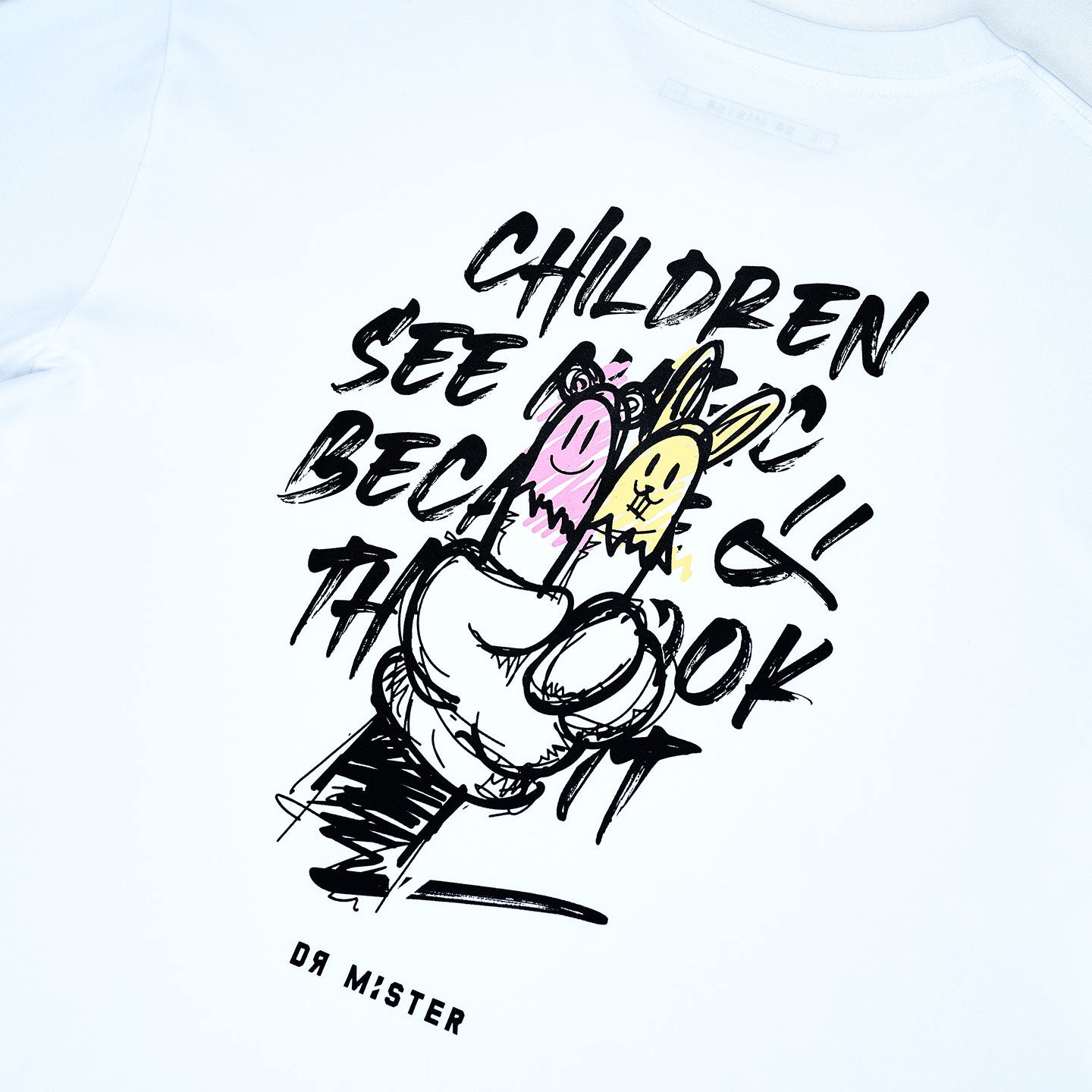 Peace Oversized Tee - White (Isetan SG Exclusive)