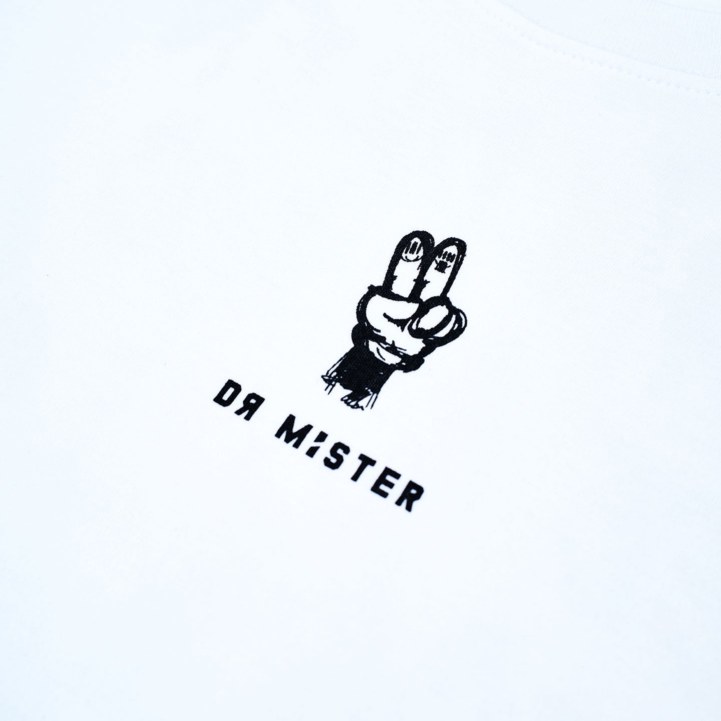Peace Oversized Tee - White (Isetan SG Exclusive)