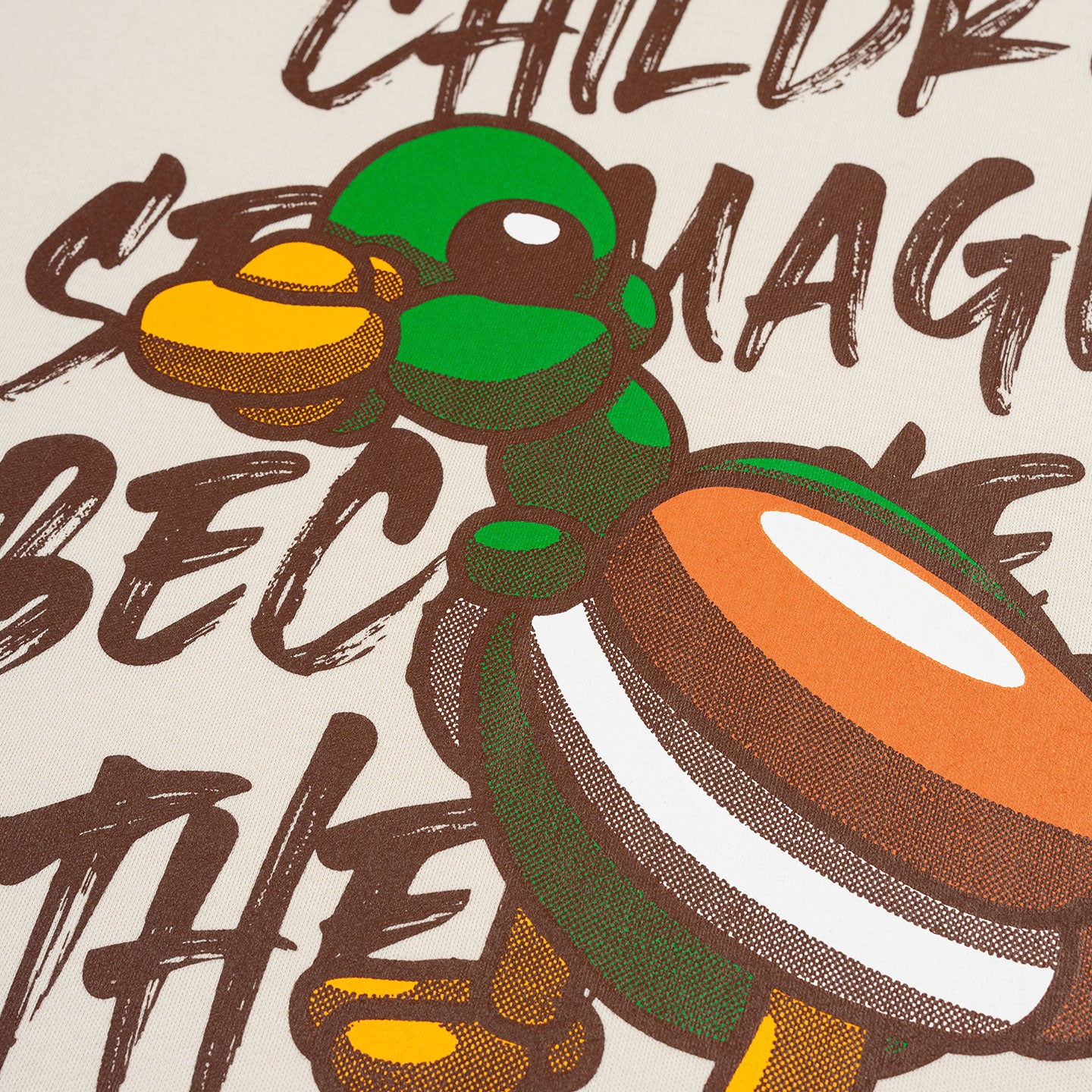Balloon Duck Oversized Tee - Beige