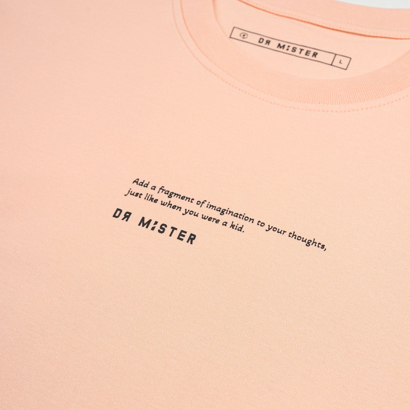 Balloon Duck Oversized Tee - Salmon Pink