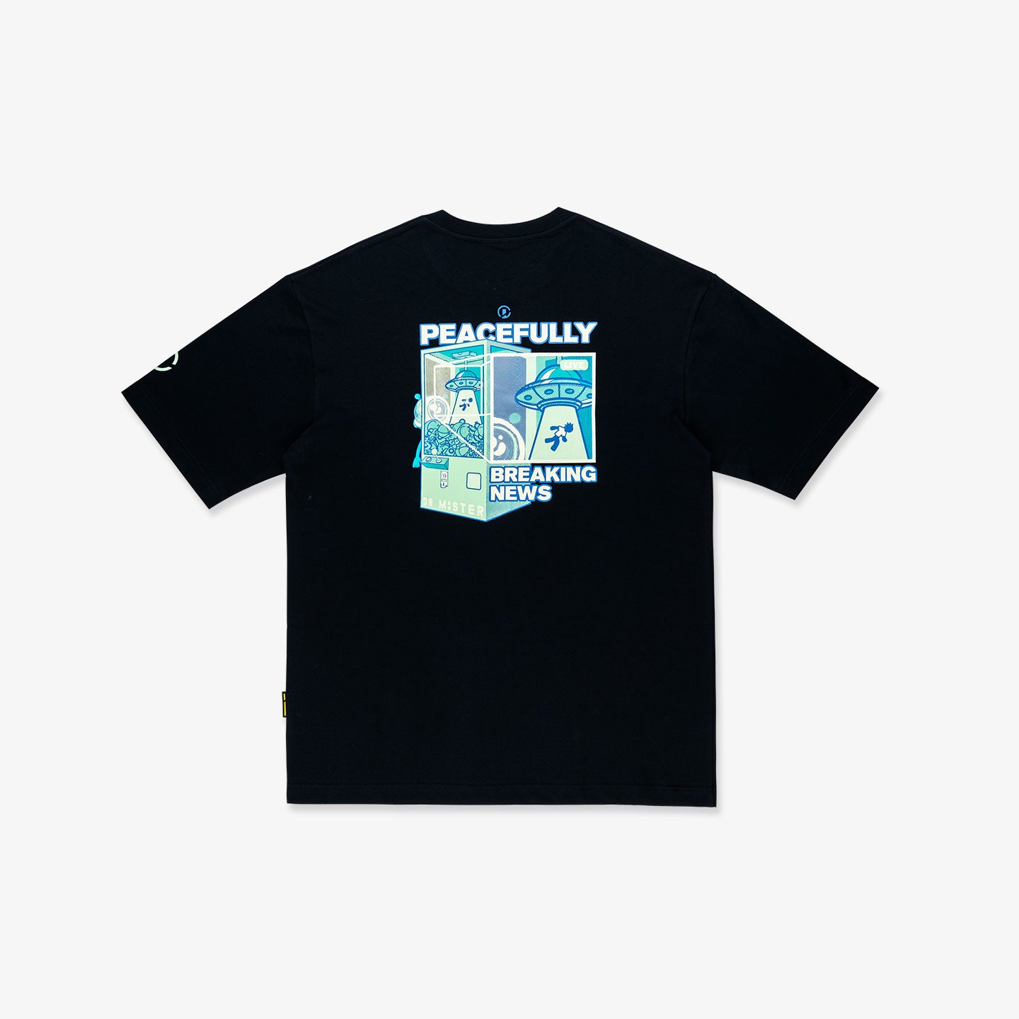 Breaking News Oversized Tee - Black