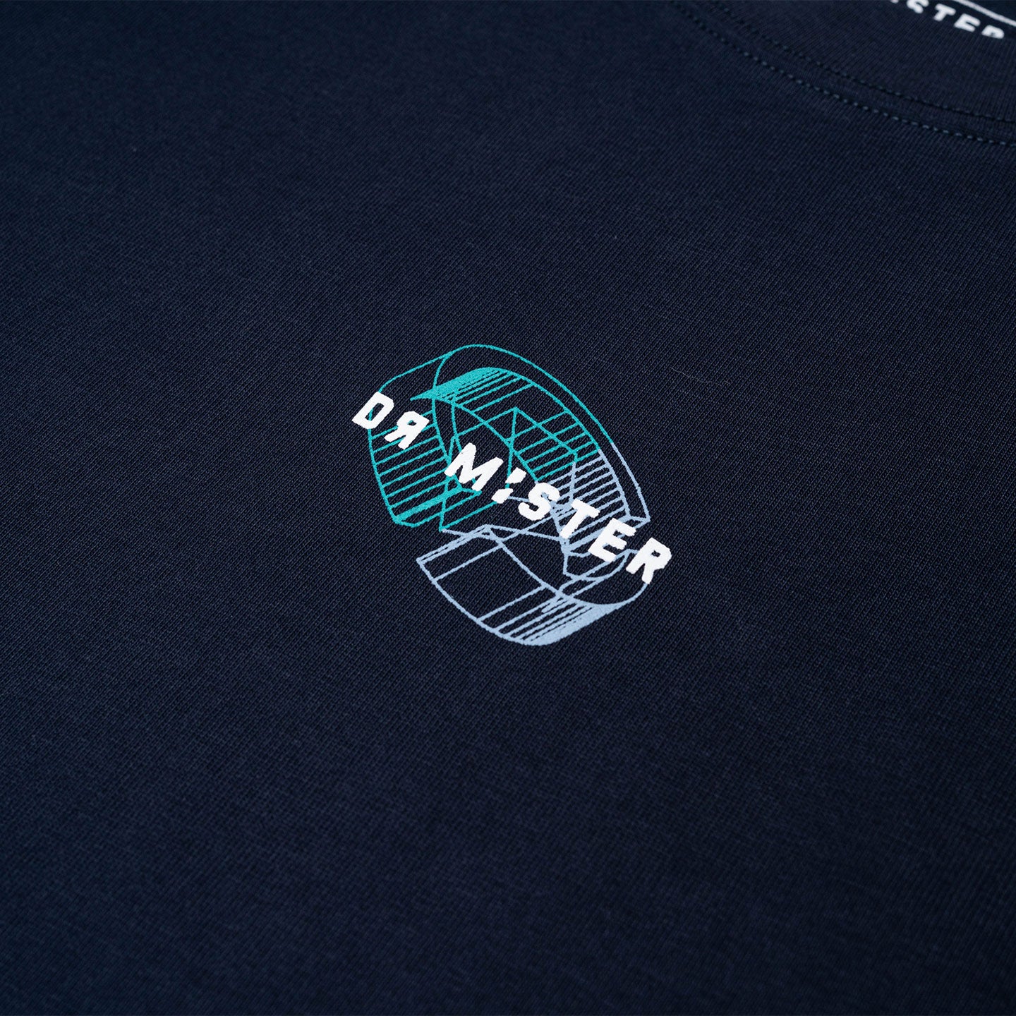 Blue Print Tee - Navy Blue