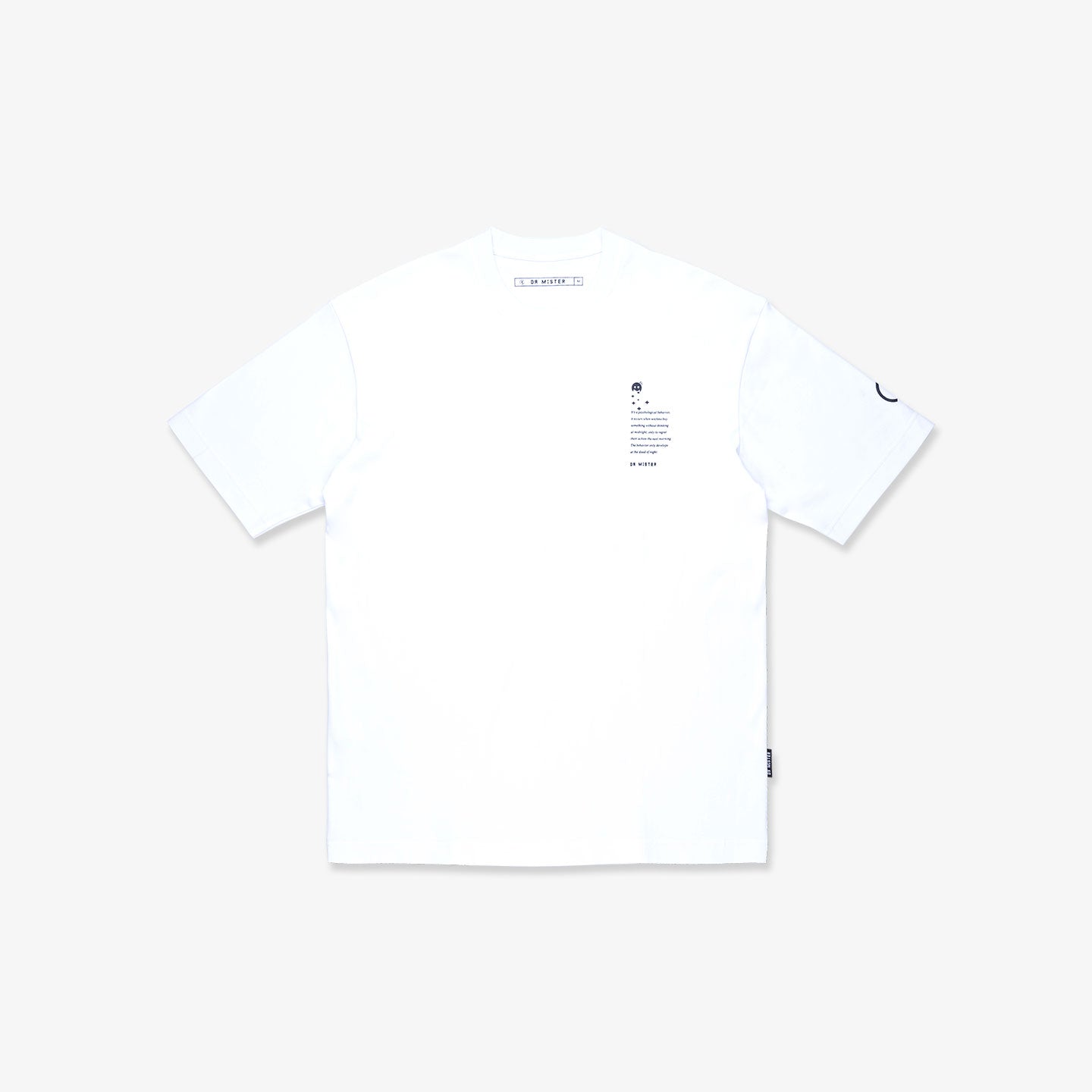 Caution Oversized Tee - White