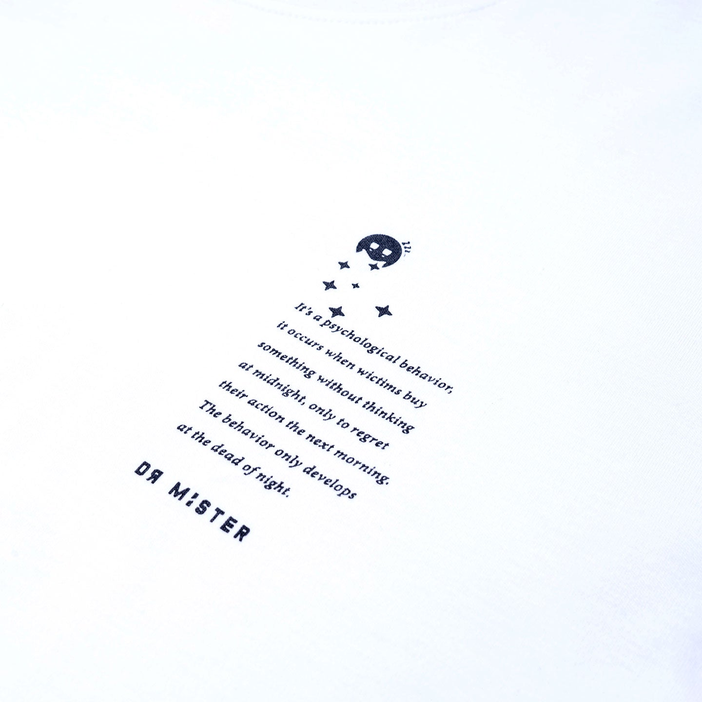Caution Oversized Tee - White