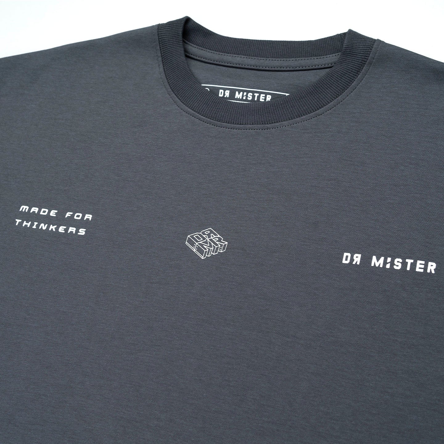 Chrome Abbr Broad Tee - Grey