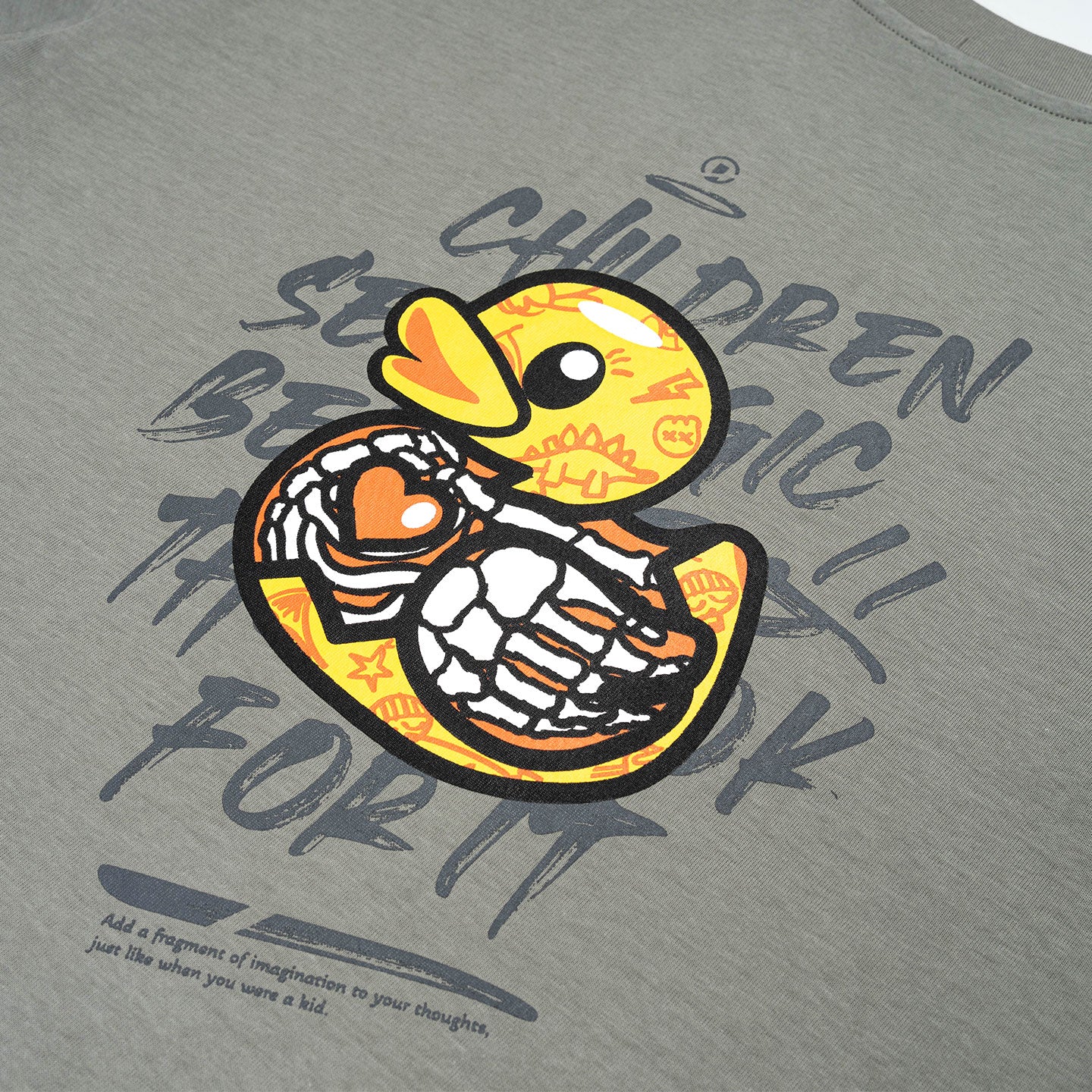 Children See Magic Broad Tee - Cool Grey