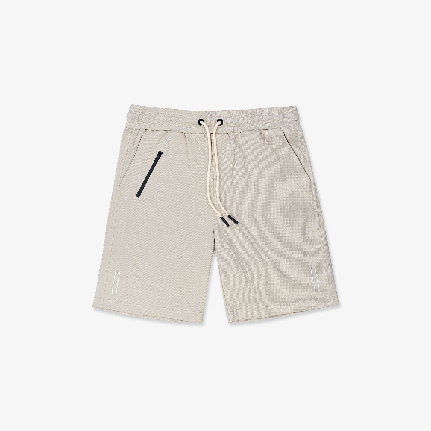 Brand Motif Track Shorts - Bone Beige