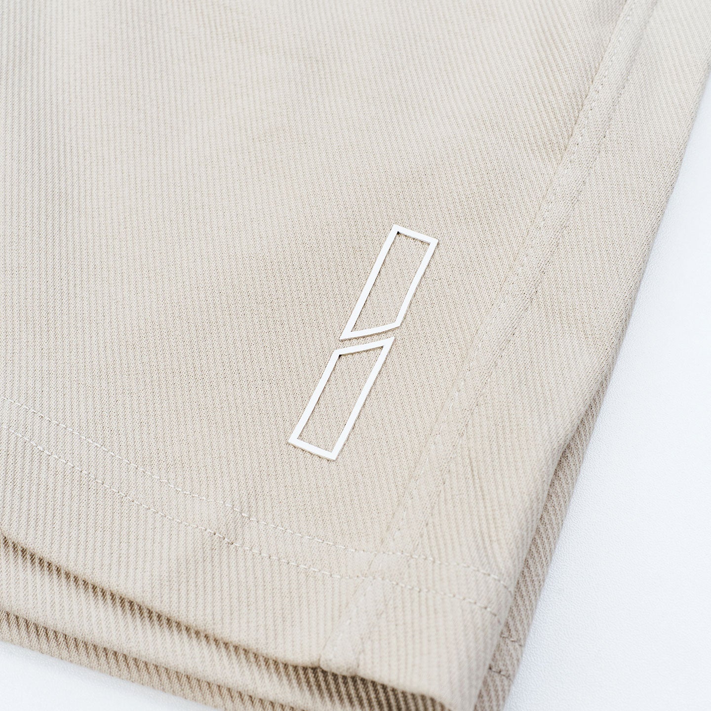 Brand Motif Track Shorts - Bone Beige