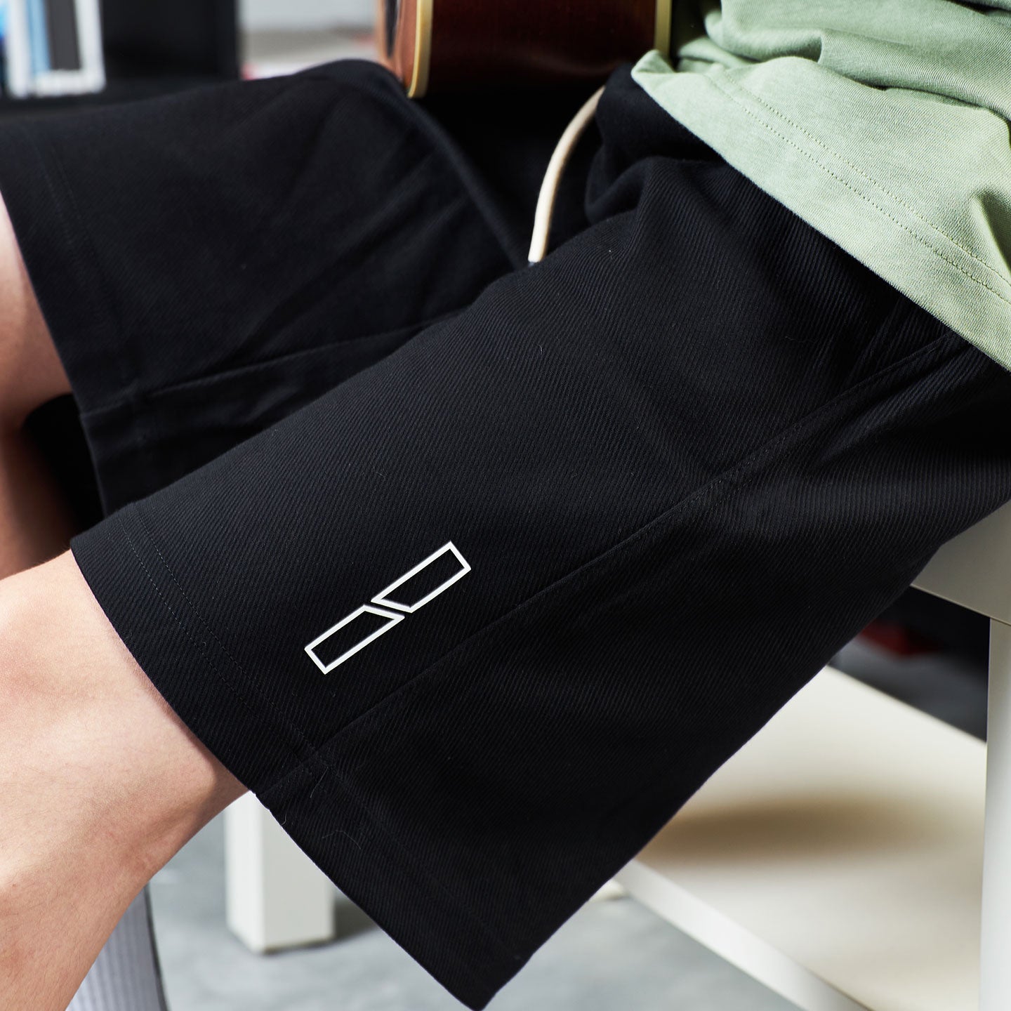 Brand Motif Track Shorts - Black