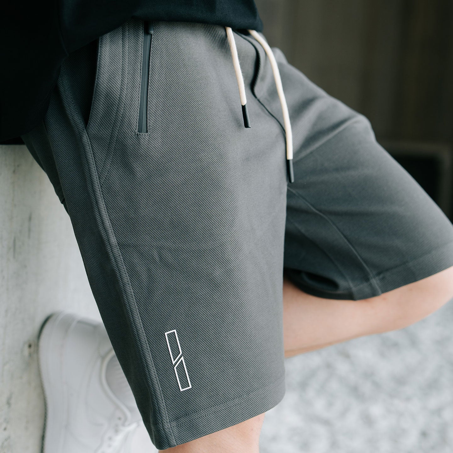 Brand Motif Track Shorts - Wolf Grey