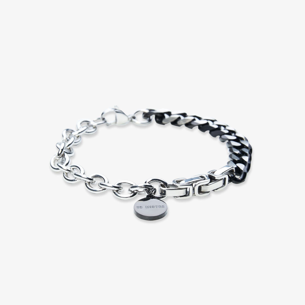 "Essential" Tribrid Chain Bracelet Silver