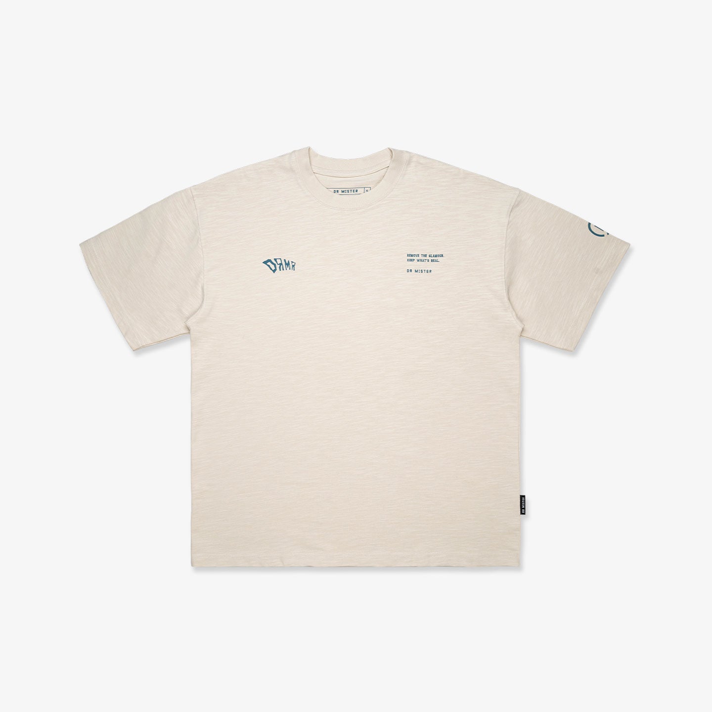 Fish Bone Slub Tee - Beige