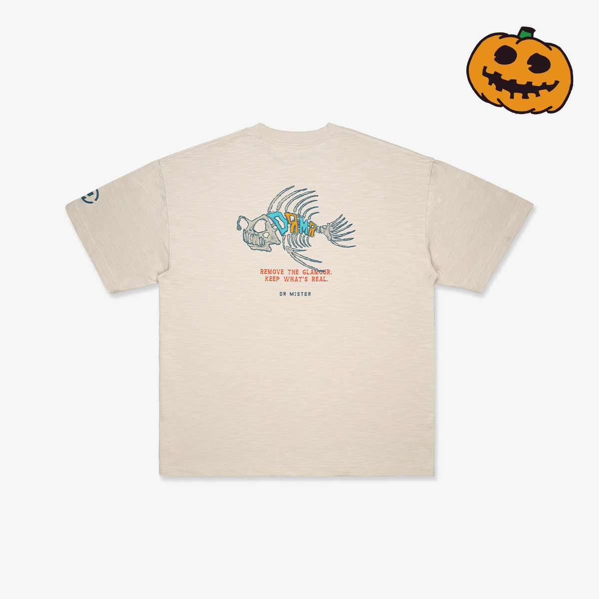 Fish Bone Slub Tee - Beige