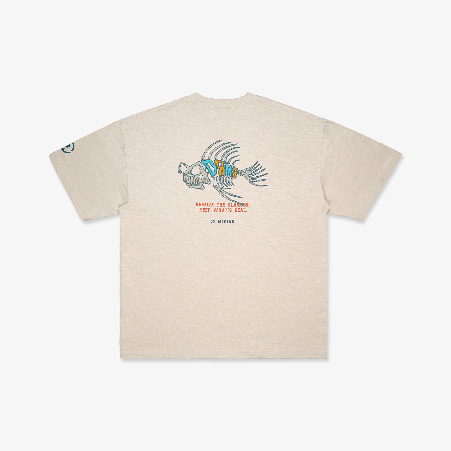 Fish Bone Slub Tee - Beige