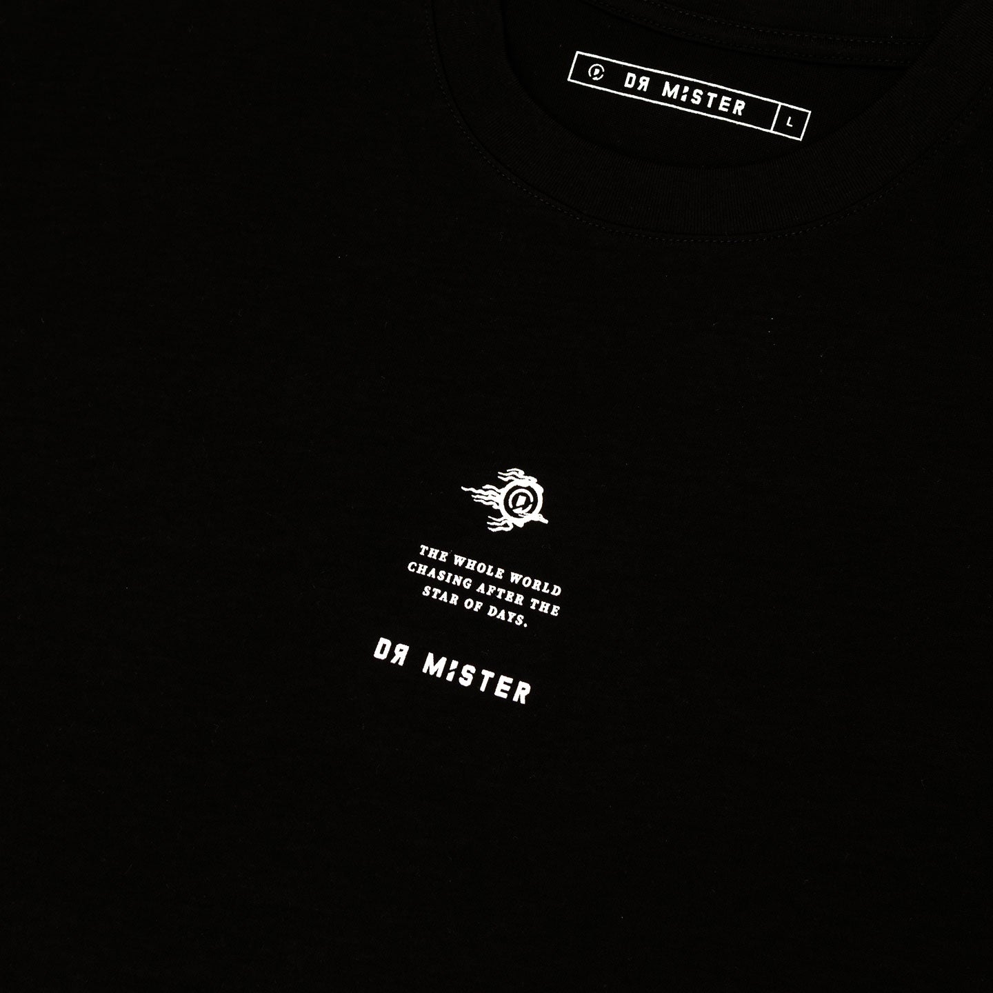 Flaming Pearl Broad Tee - Black