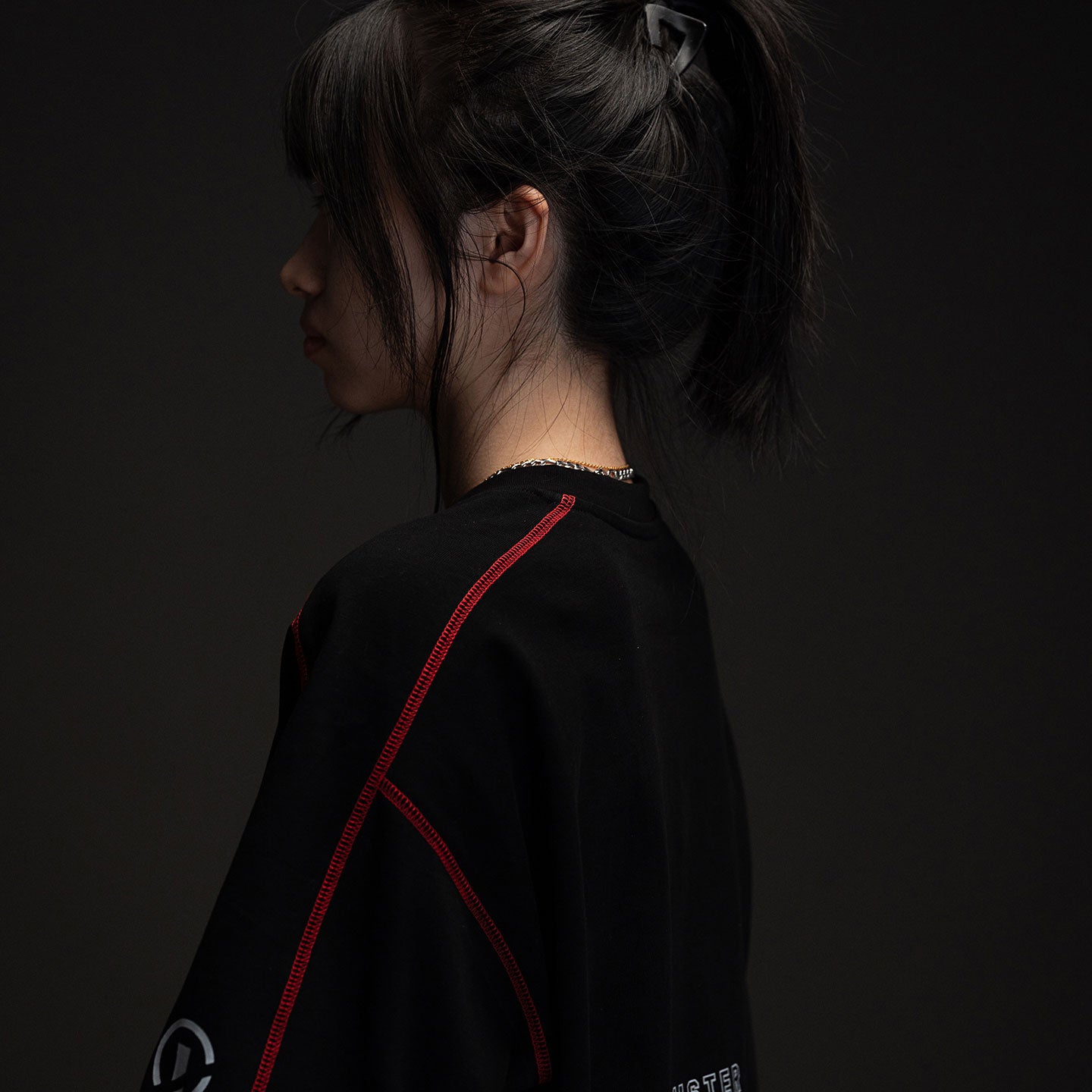 Futur Panelled Tee – Black