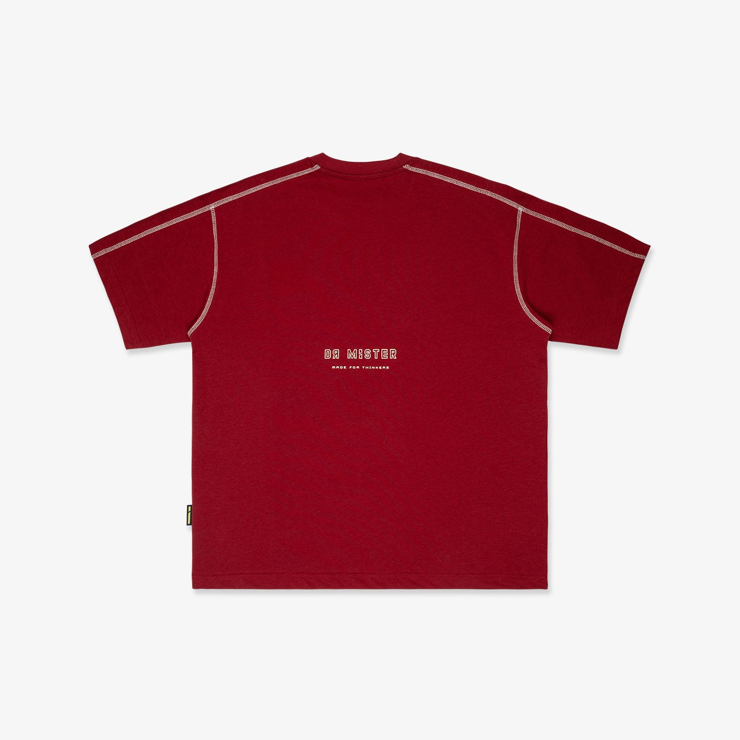 Futur Panelled Tee – Wine Red