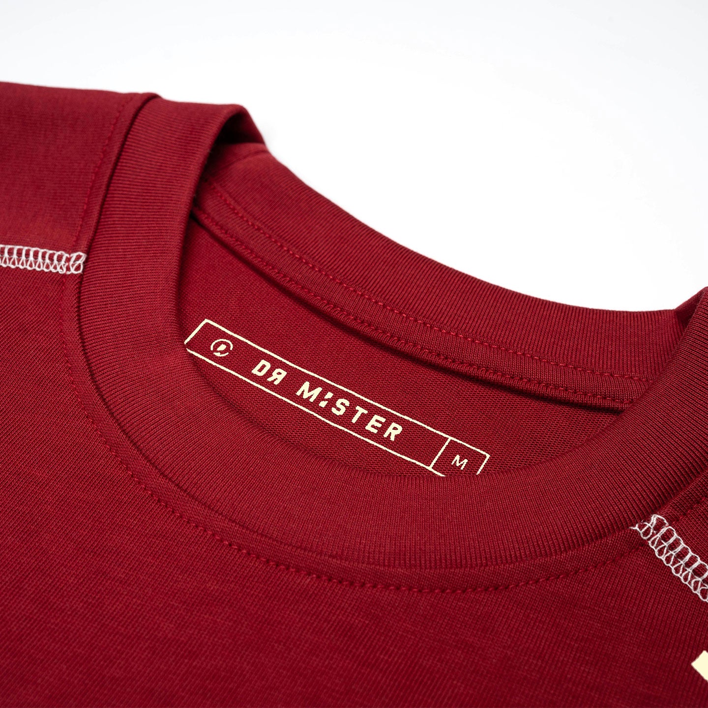 Futur Panelled Tee – Wine Red