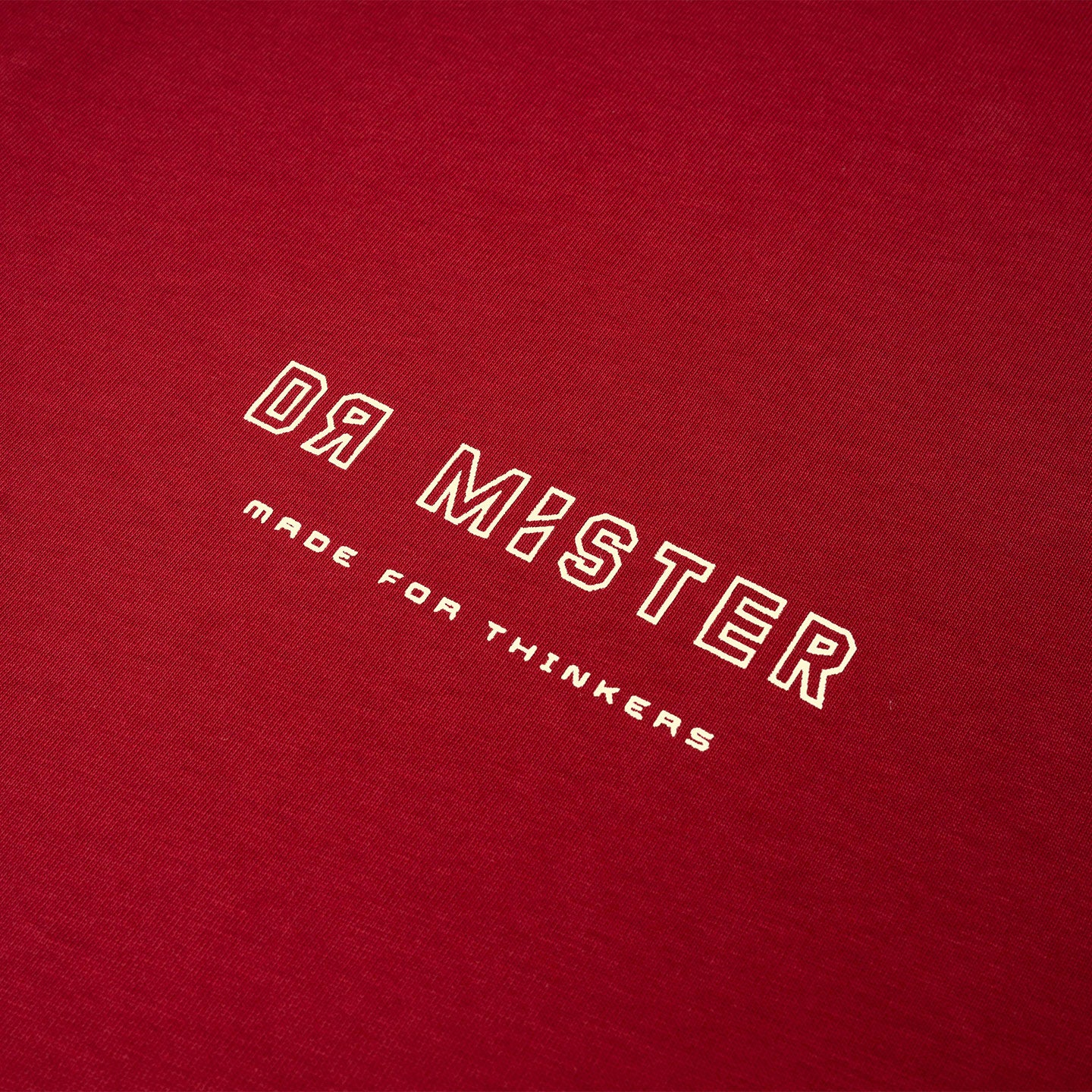 Futur Panelled Tee – Wine Red