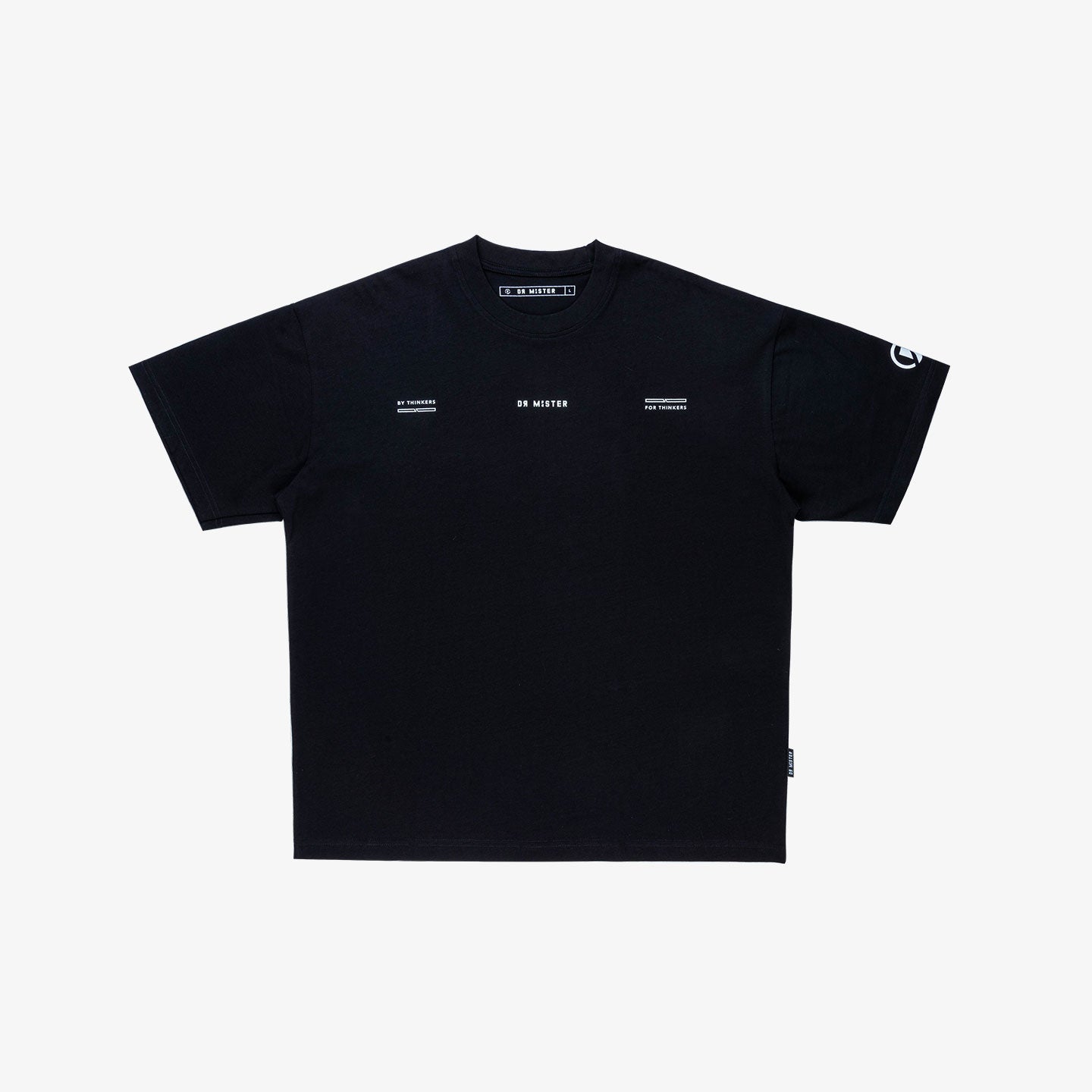 Fuzzy Logo Broad Tee - Black
