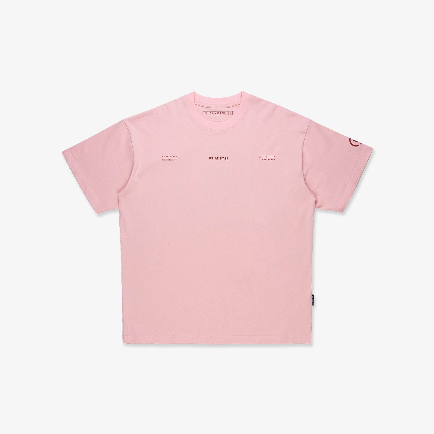 Fuzzy Logo Broad Tee - Beige Pink