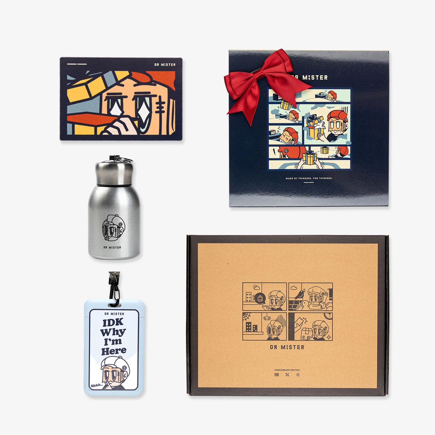 Gift Box + Handwritten Gift Card + Mini Flask + ID Holder