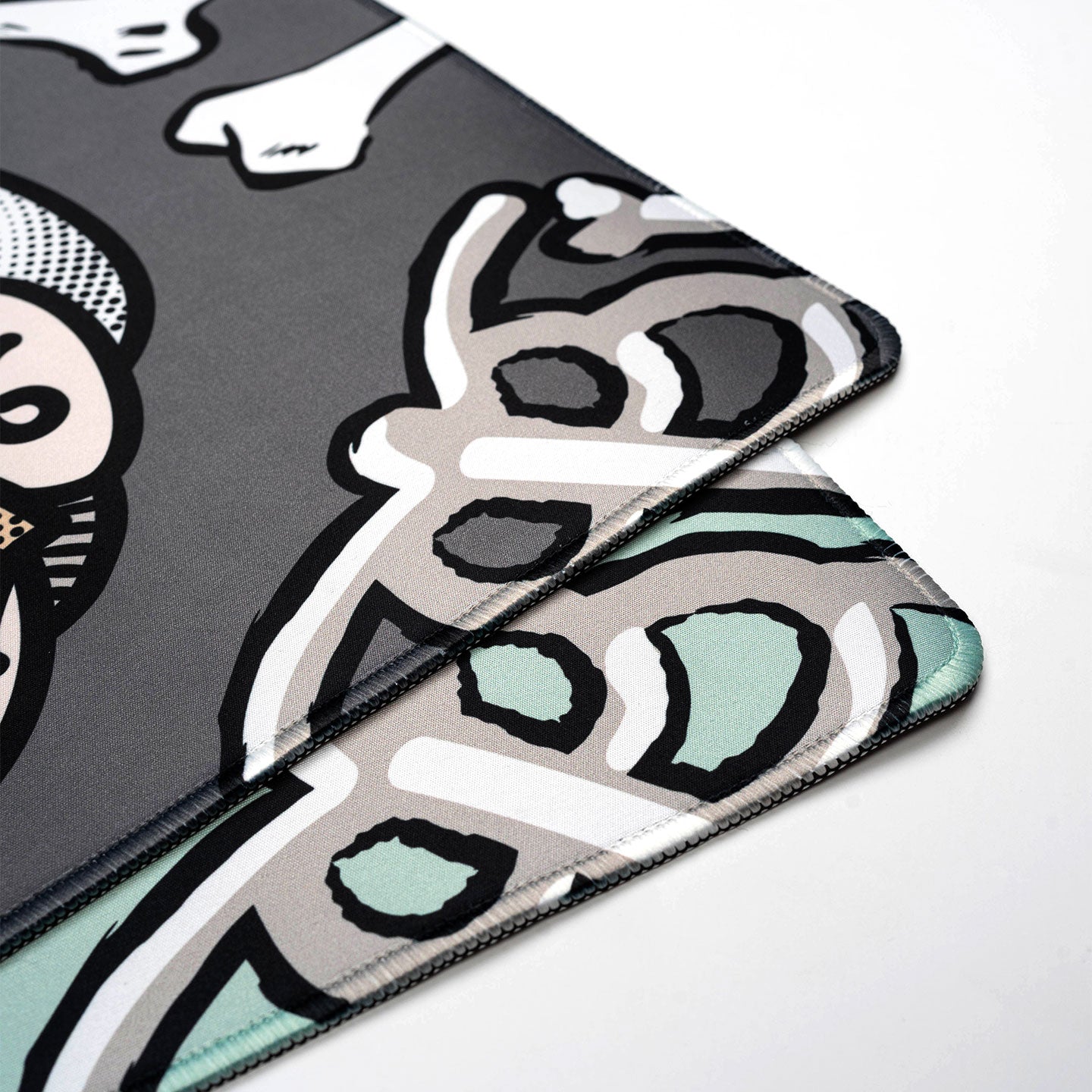 Half Dead Half Famous Desk Mat - Grey