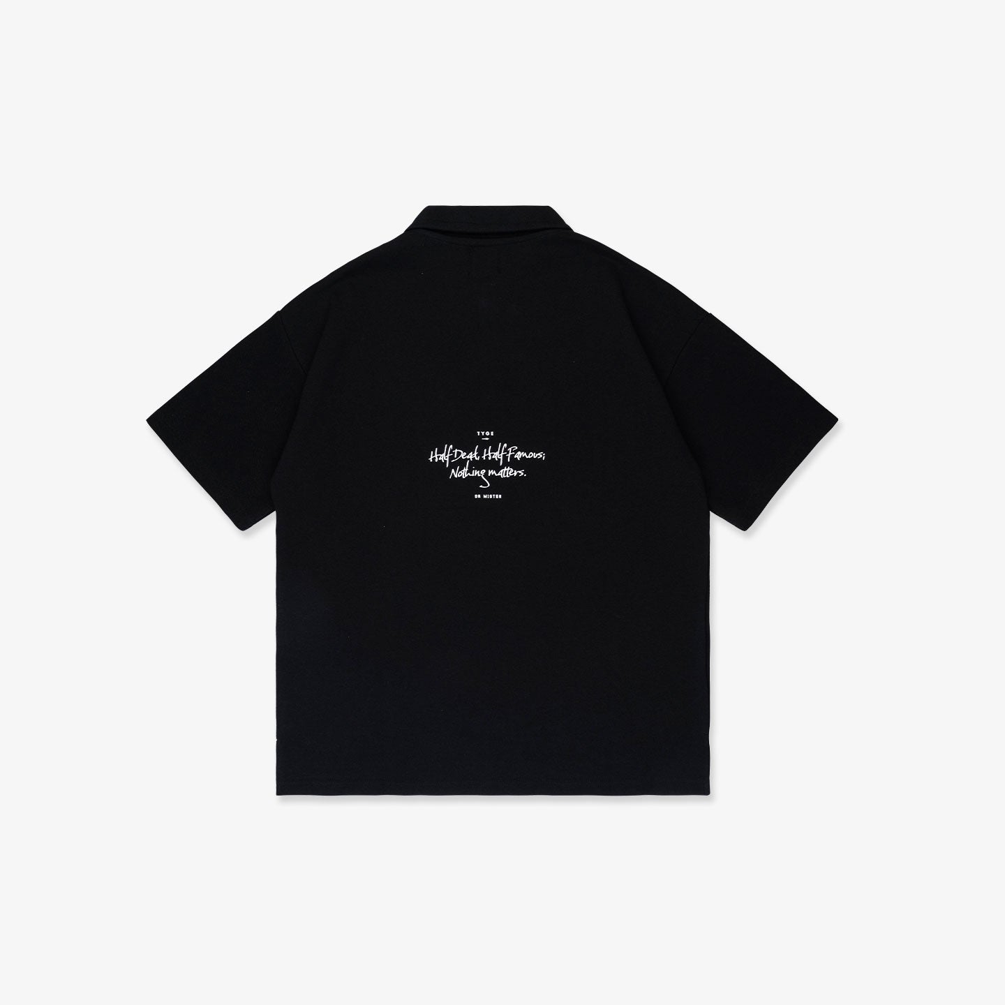 HDHF Patched Polo Tee - Black
