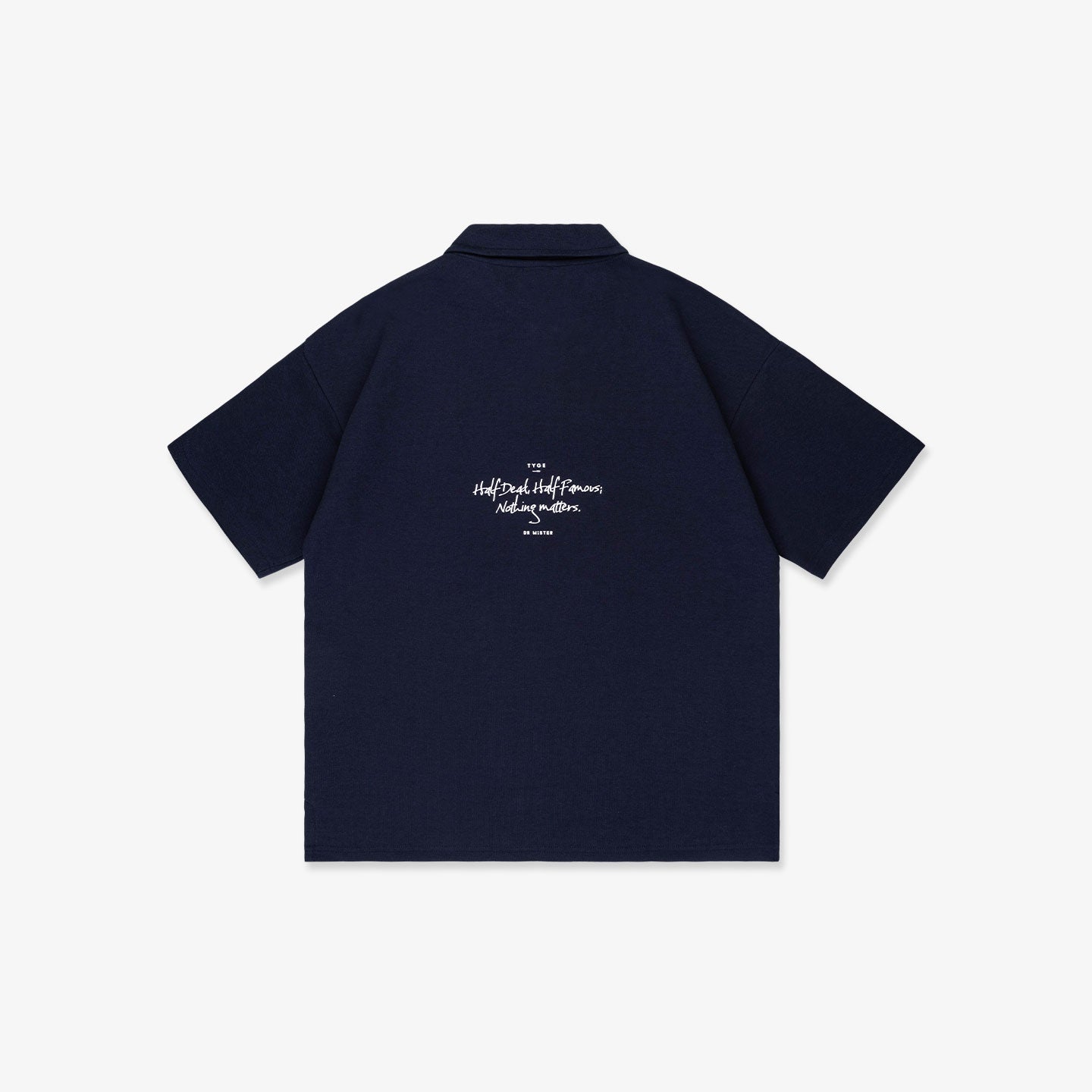 HDHF Patched Polo Tee - Navy Blue
