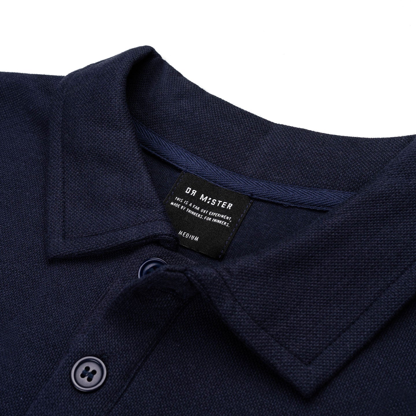 HDHF Patched Polo Tee - Navy Blue