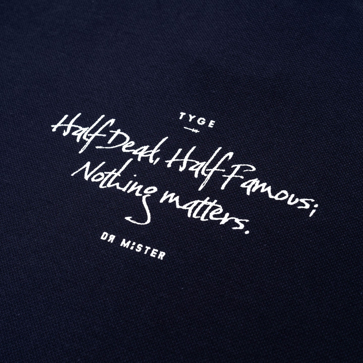 HDHF Patched Polo Tee - Navy Blue