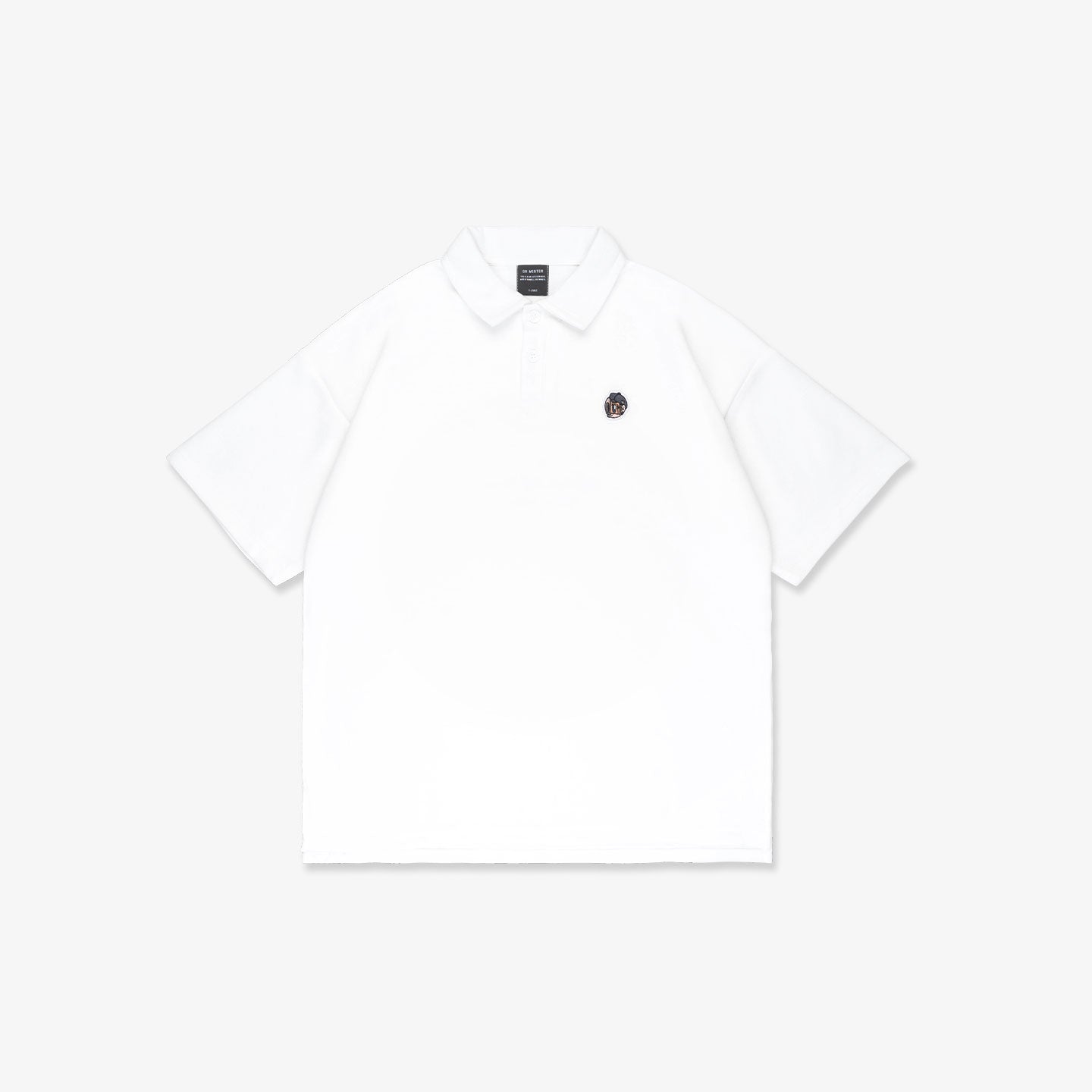HDHF Patched Polo Tee - White