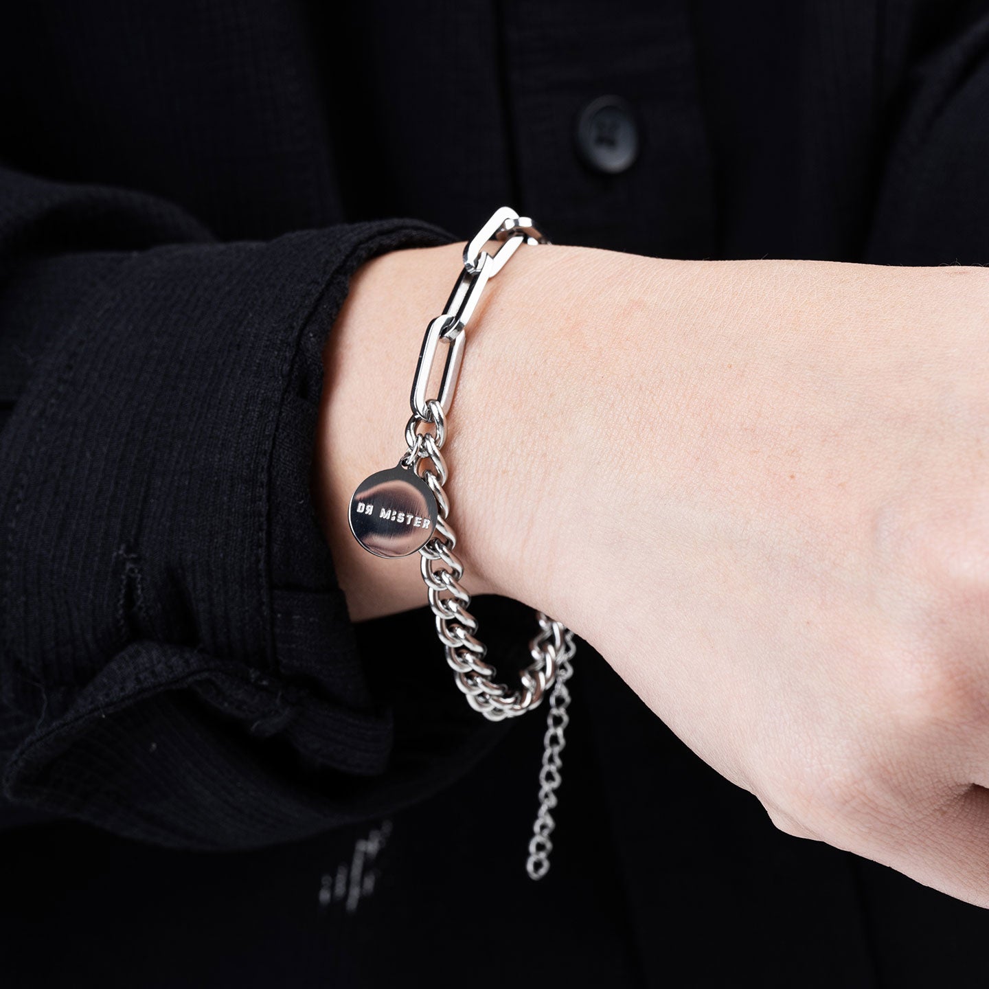 Hybrid Mark II Chain Bracelet - Silver