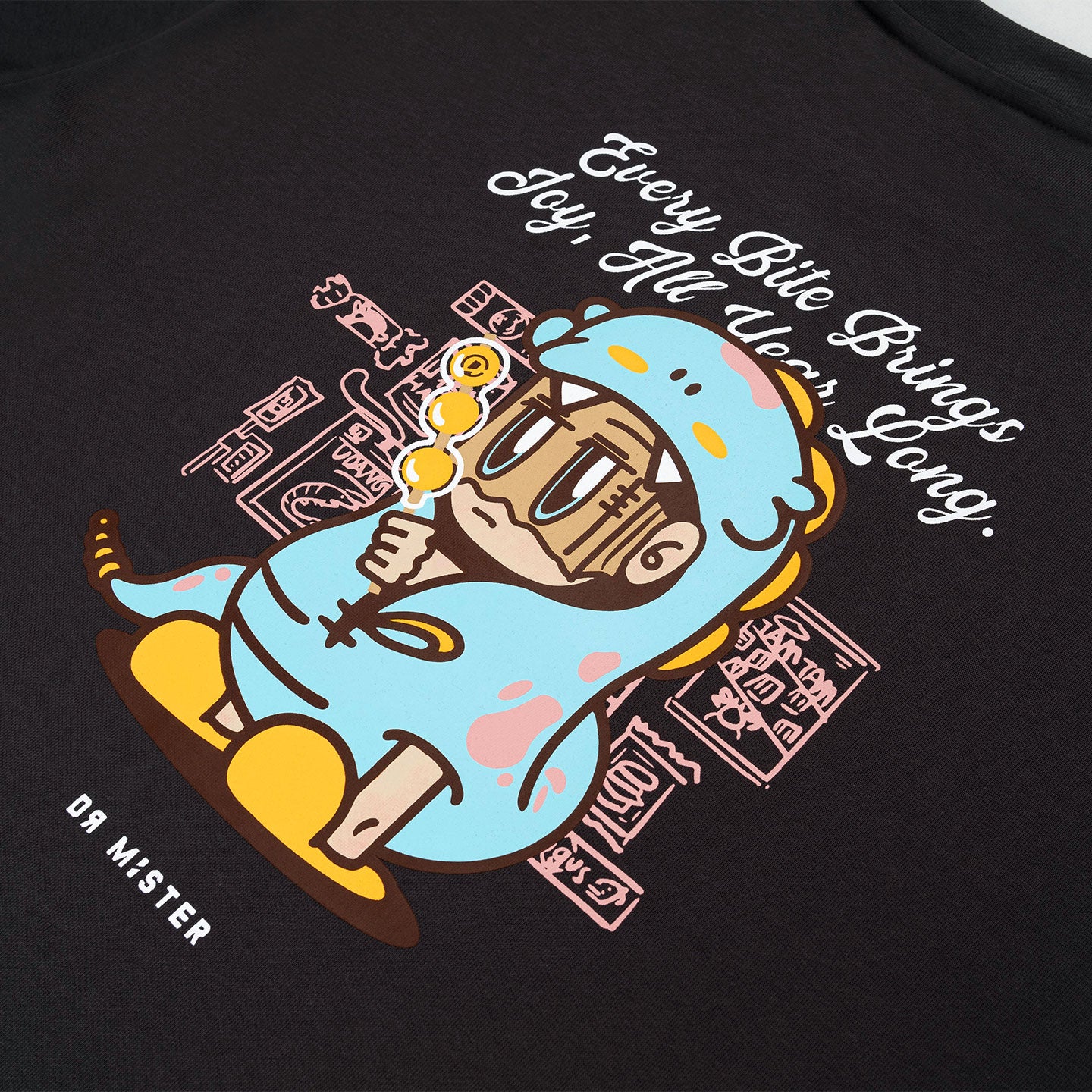 Snack Mascot Broad Tee - Dark Grey