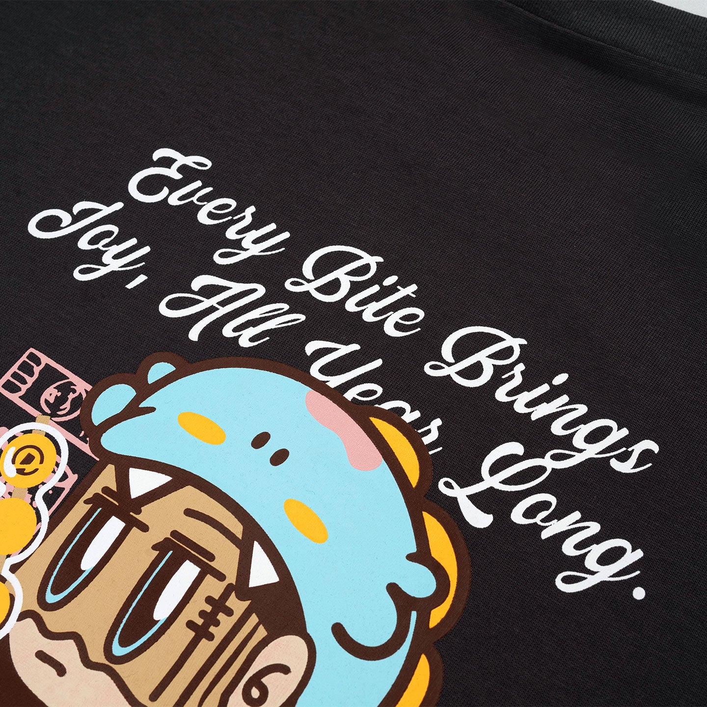 Snack Mascot Broad Tee - Dark Grey