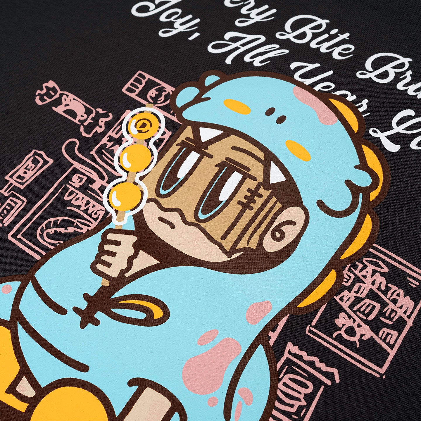 Snack Mascot Broad Tee - Dark Grey