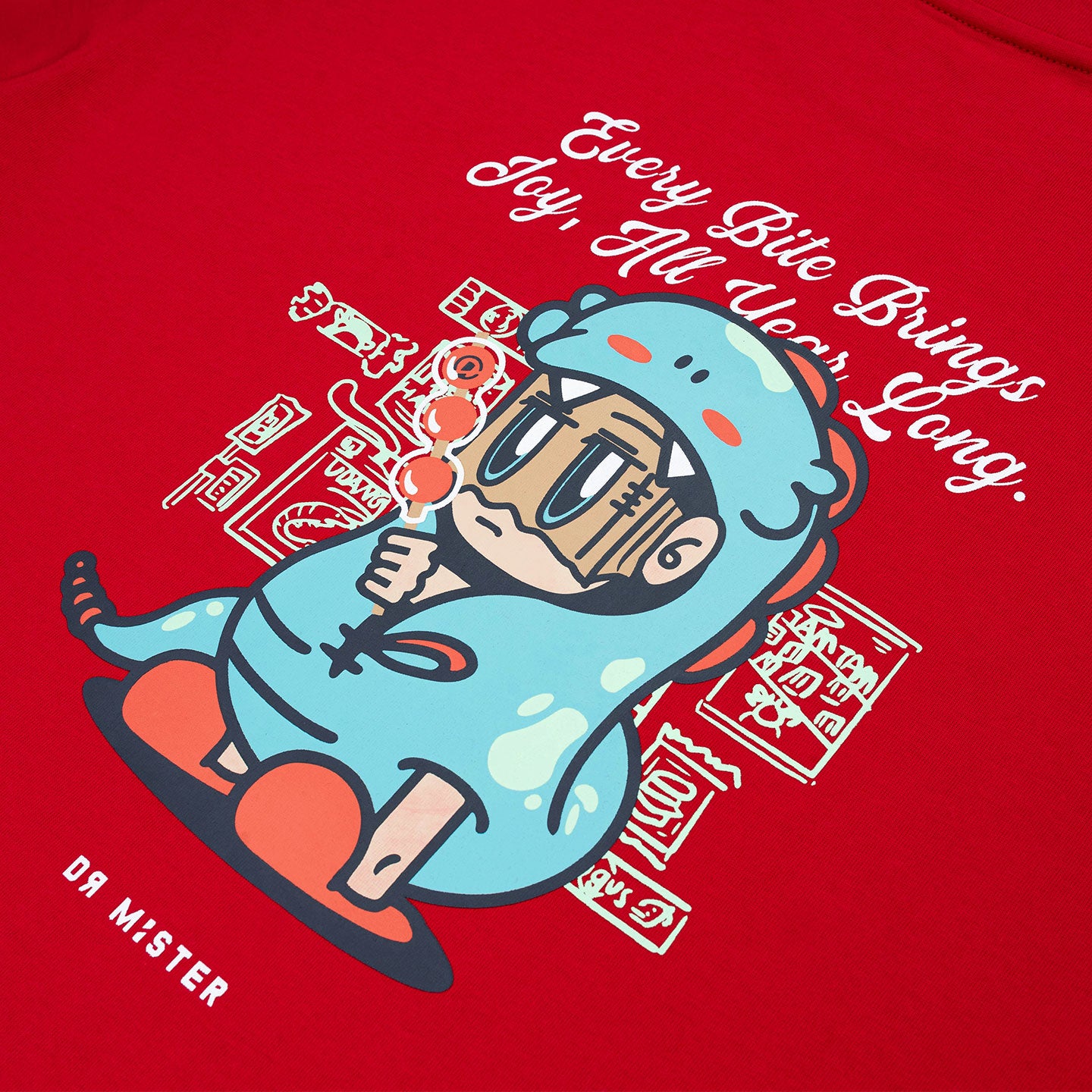 Snack Mascot Broad Tee - Ruby Red
