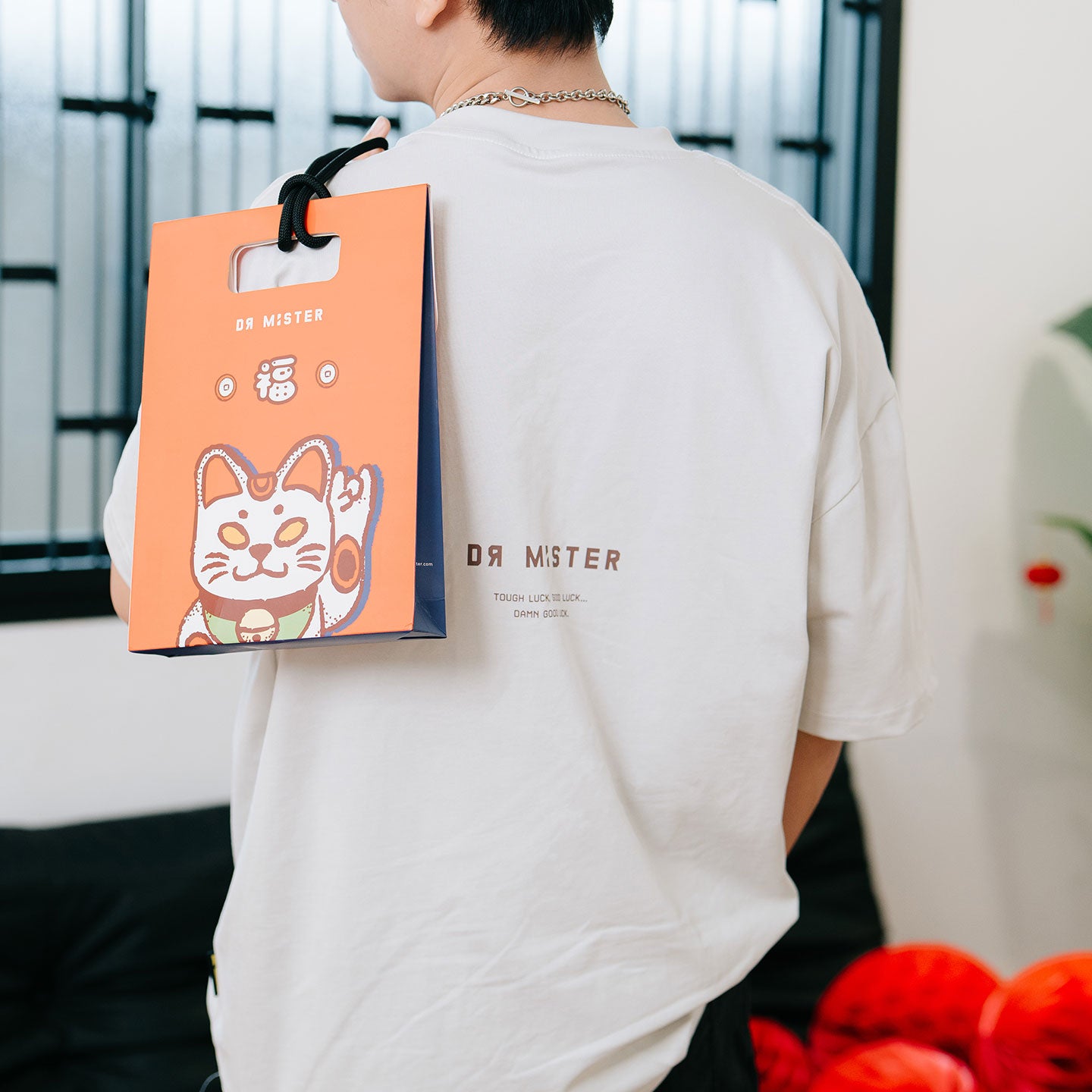 Mini Neko Tee - Ice Grey