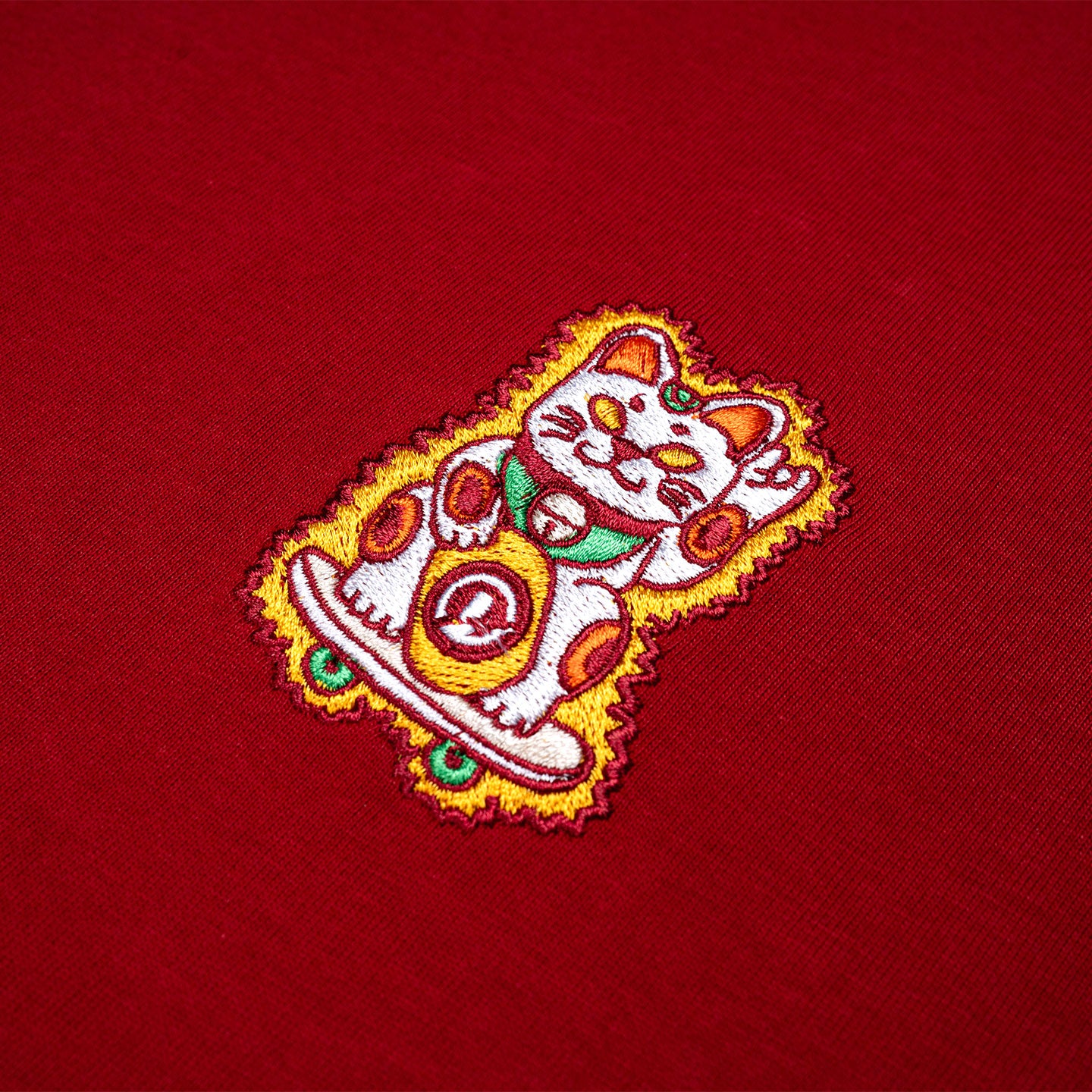 Mini Neko Tee - Wine Red