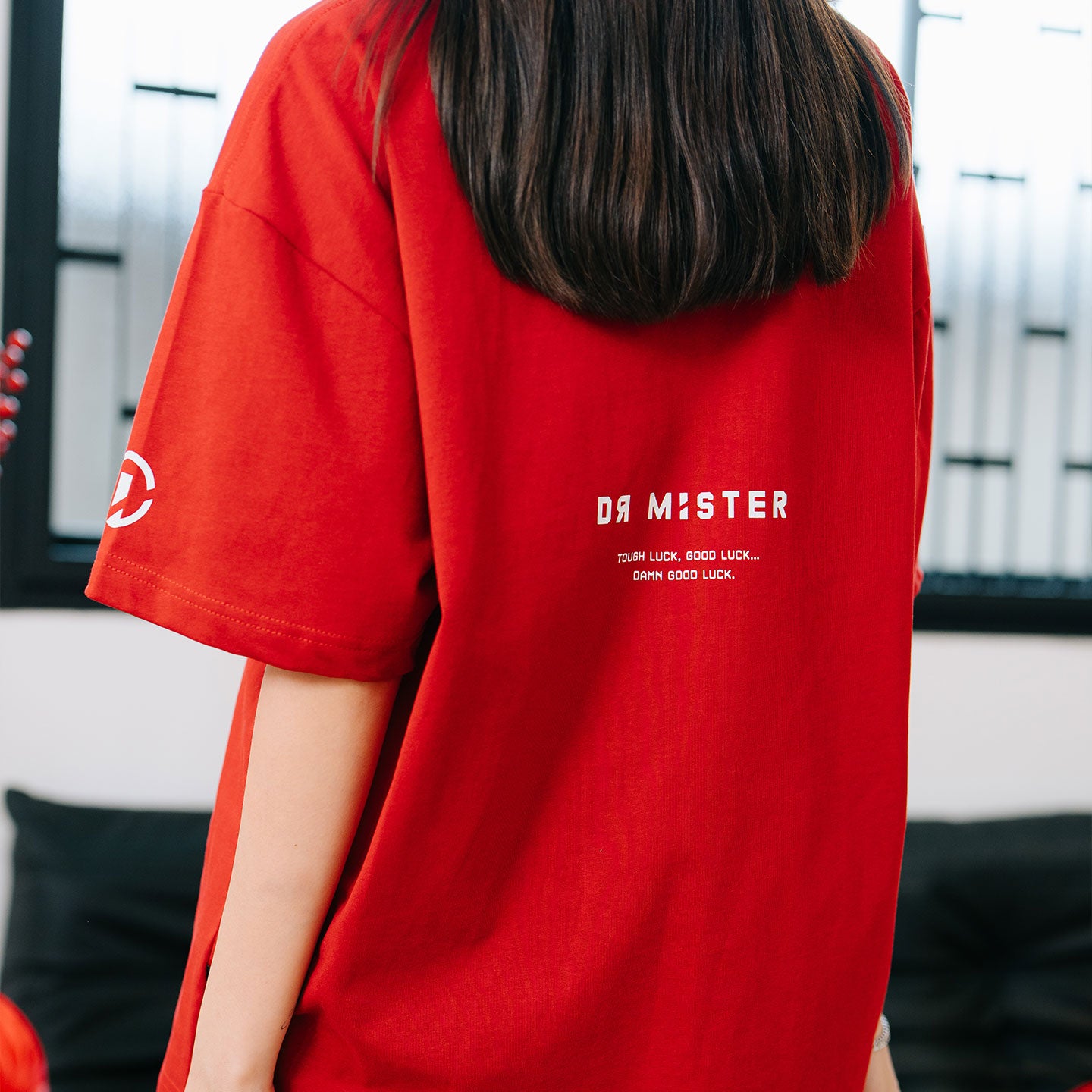 Mini Neko Tee - Wine Red