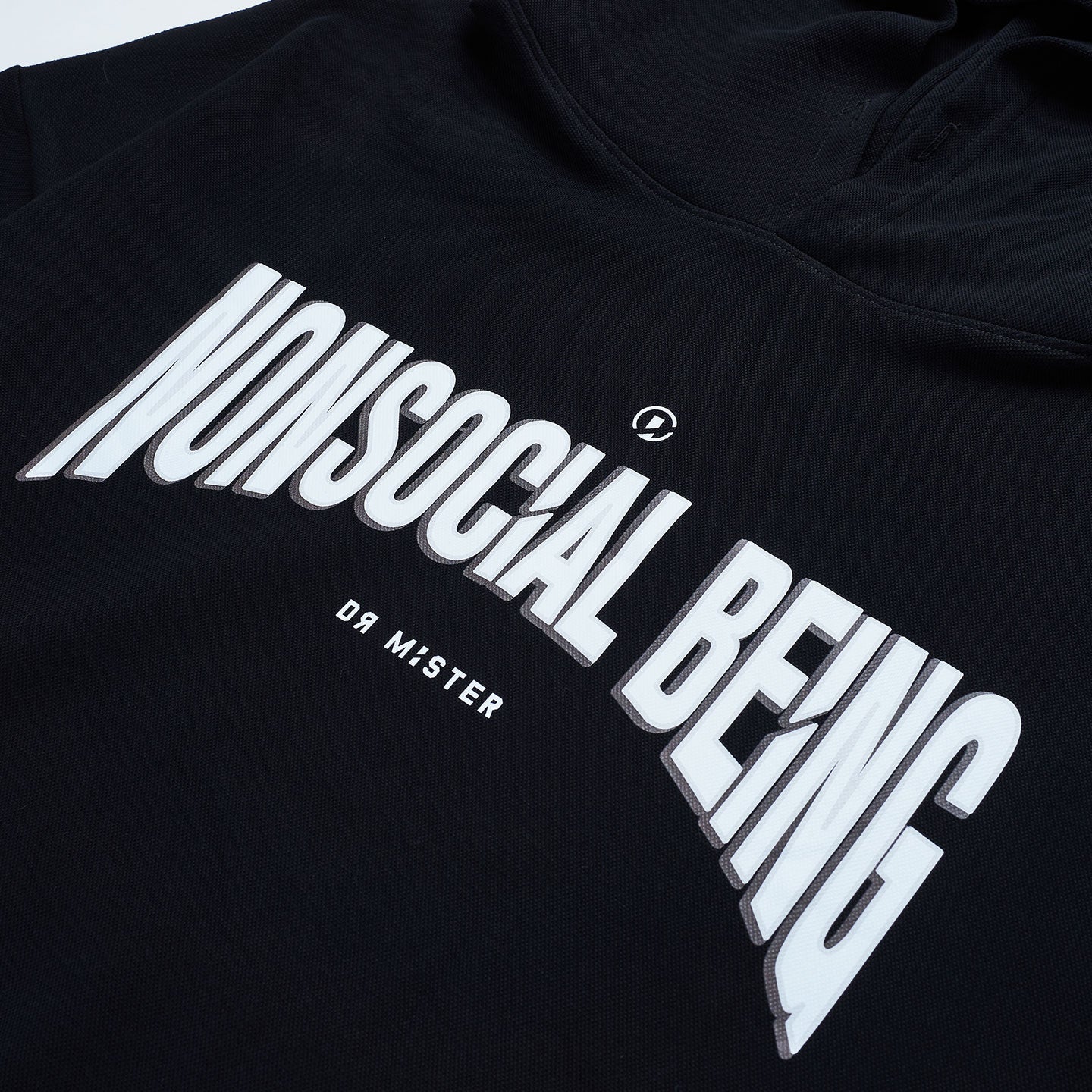 Varsity Oversized Hoodie - Black