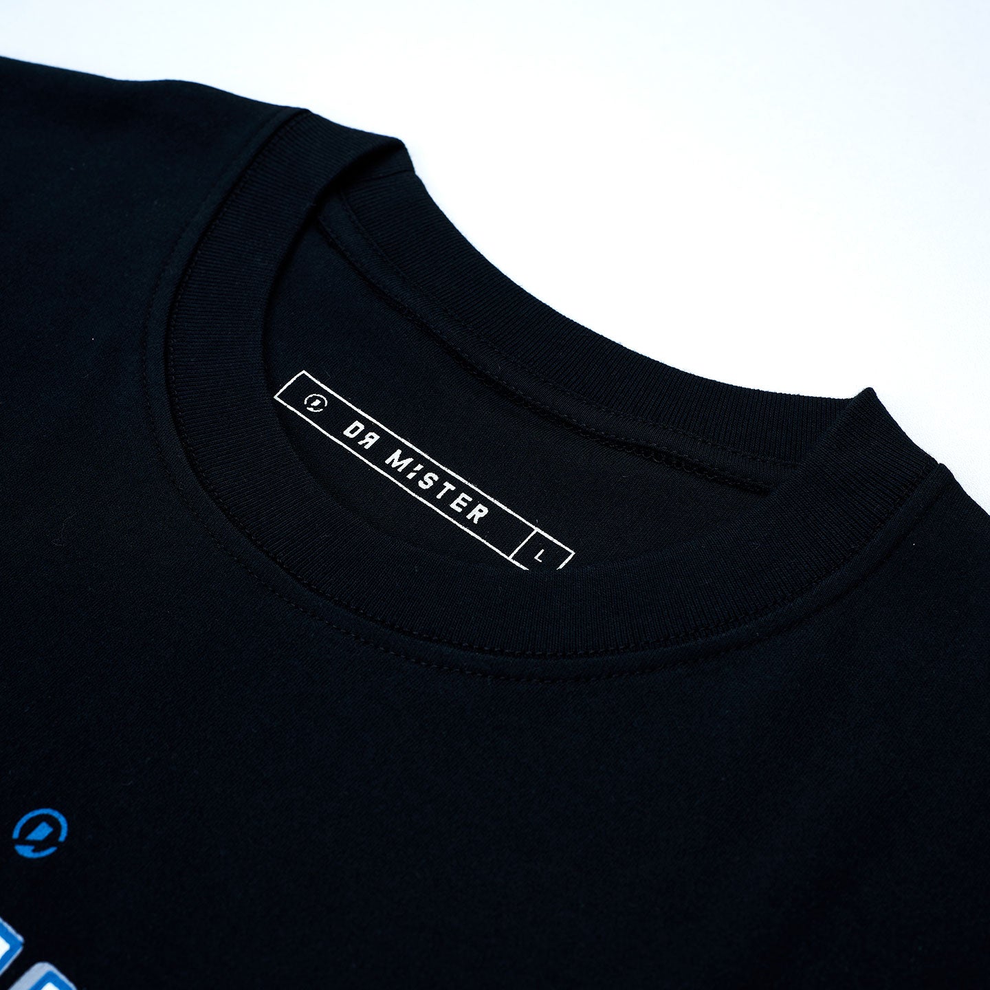 College Oversized Tee - Black