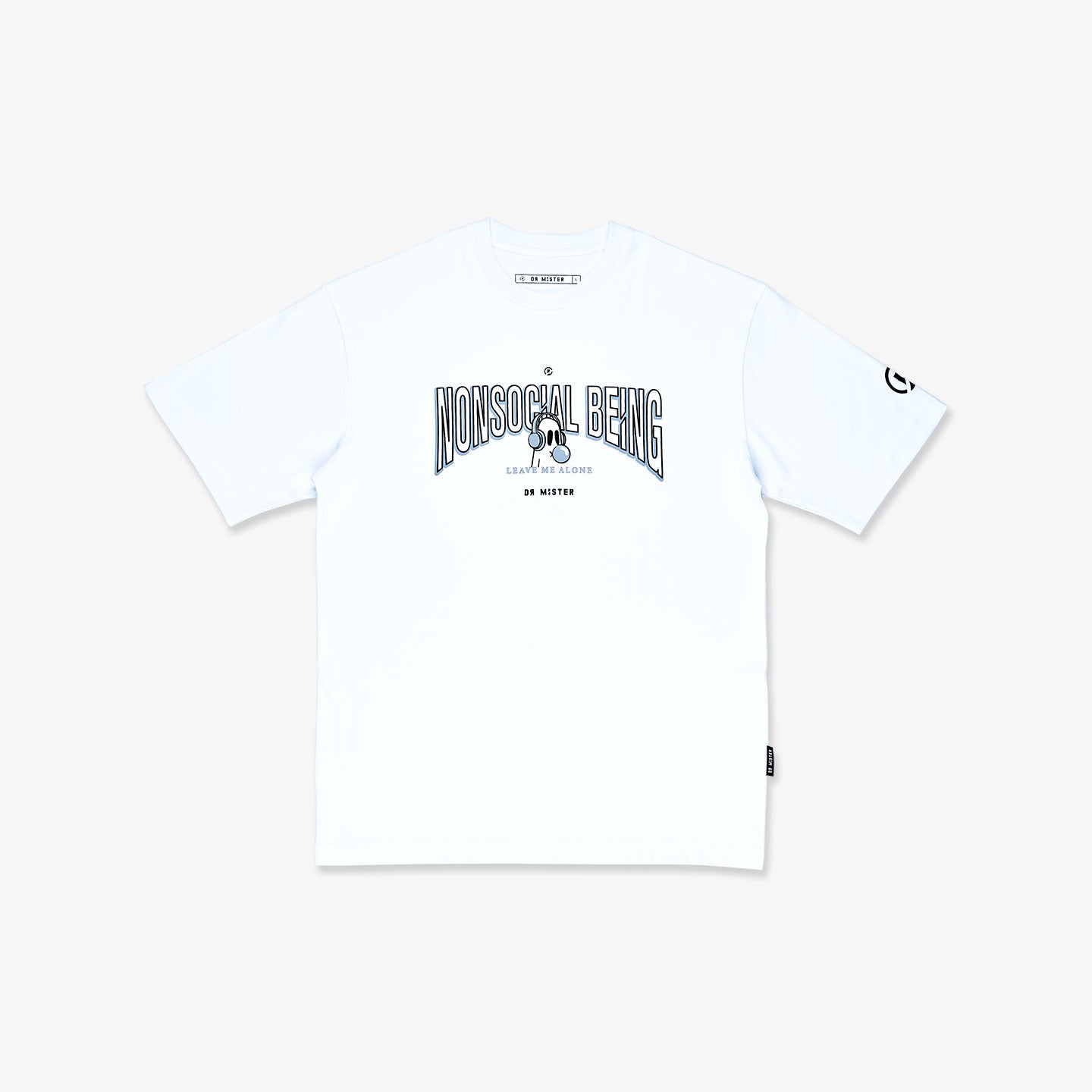 College Oversized Tee - White