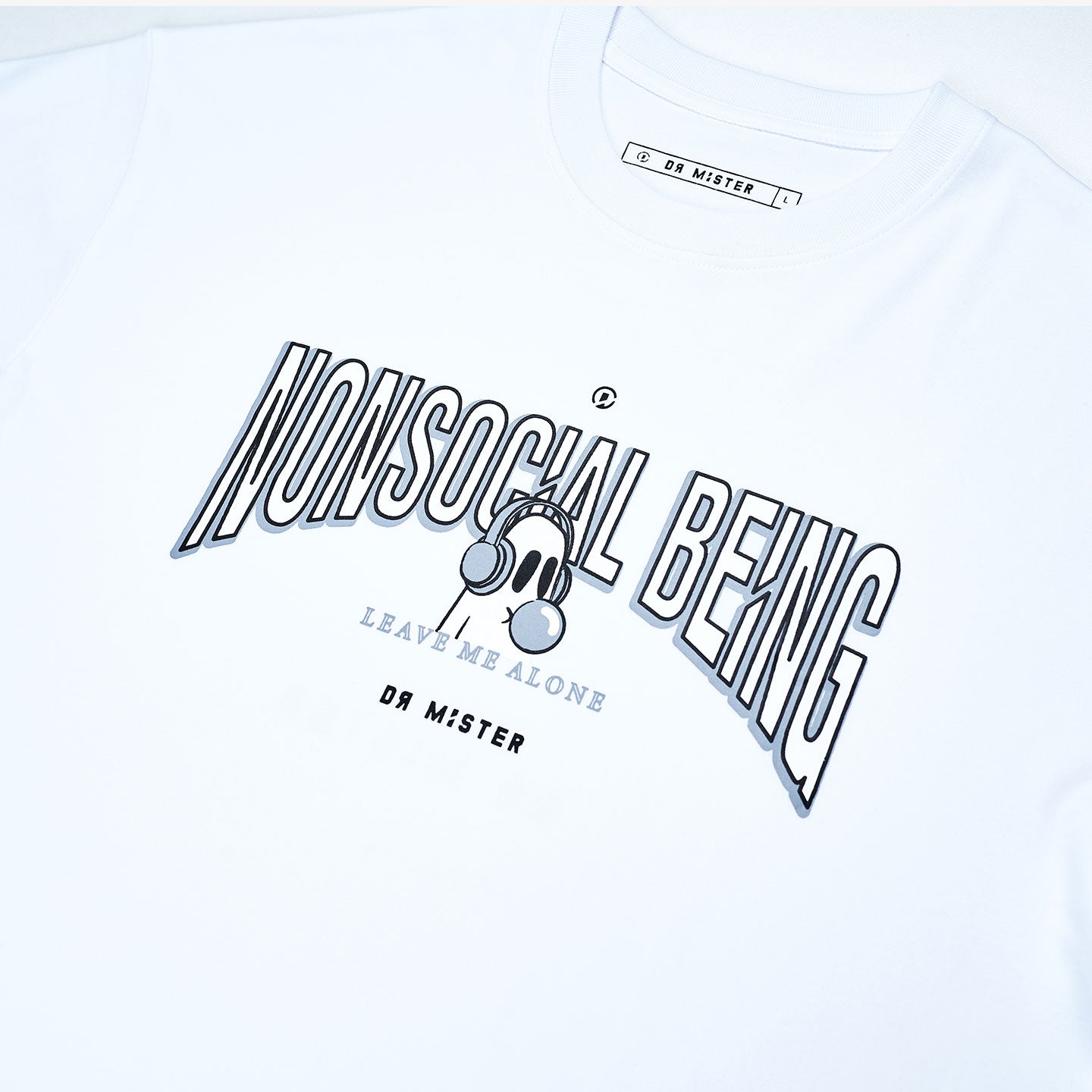 College Oversized Tee - White