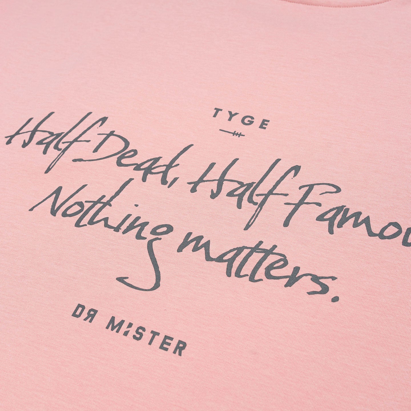 Nothing Matters Heavy Broad Tee - Beige Pink